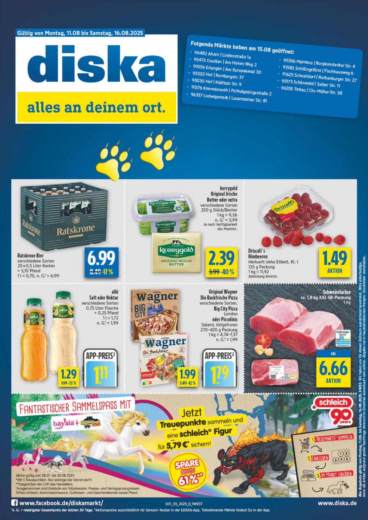 Diska - West-Prospekt gültig vom 11.08. bis 16.08.