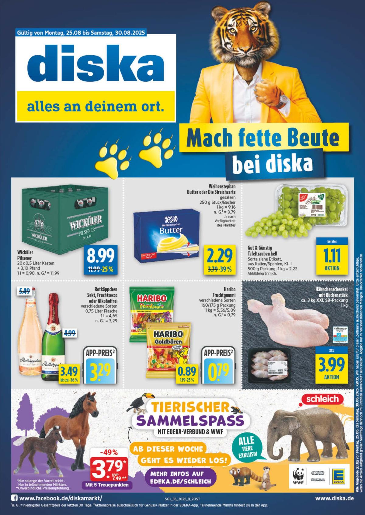 Diska - Ost-Prospekt gültig vom 25.08. bis 30.08.