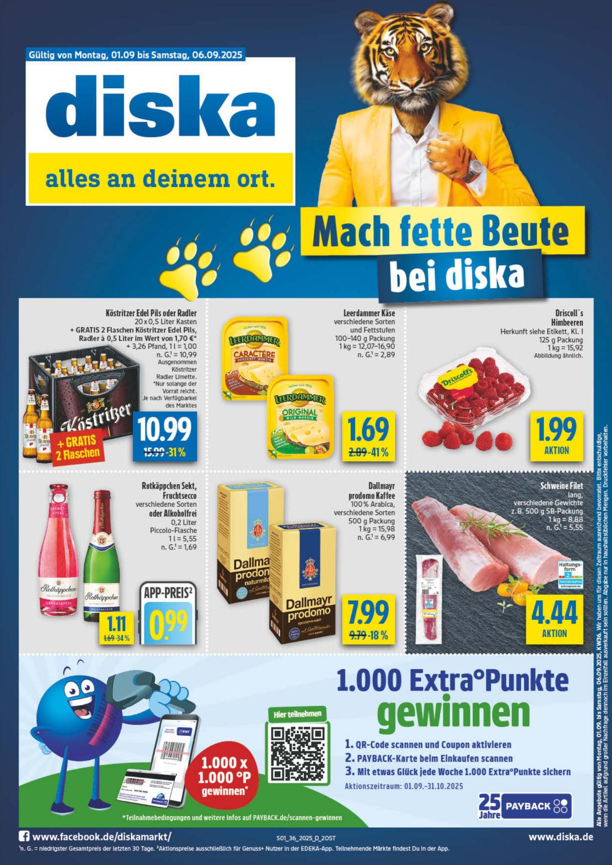 Diska - Ost-Prospekt gültig vom 01.09. bis 06.09.