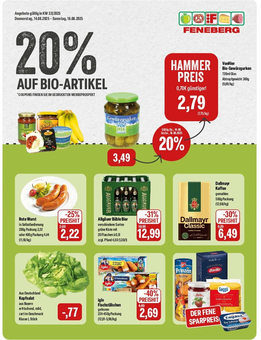 Feneberg-Prospekt gültig vom 14.08. bis 16.08.