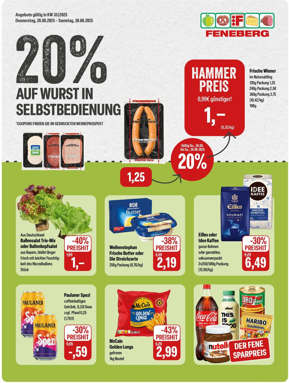 Feneberg-Prospekt gültig vom 28.08. bis 30.08.