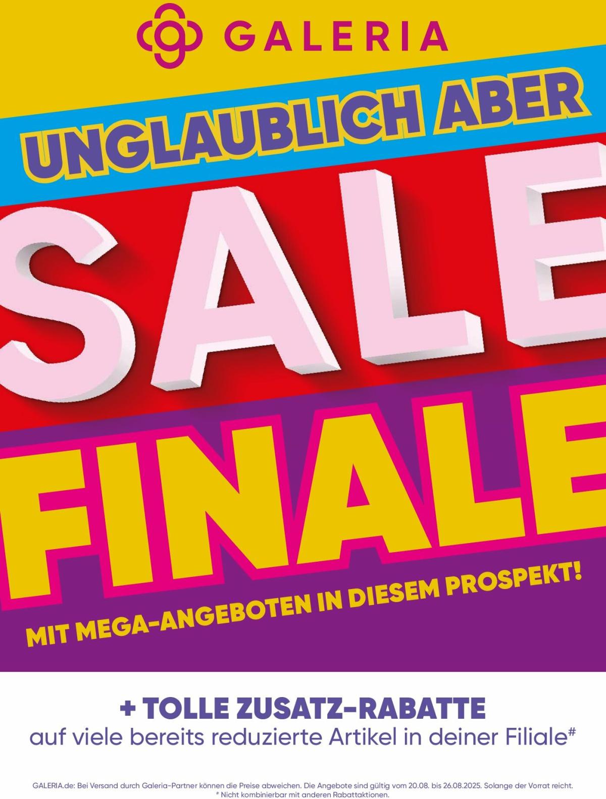 Galeria-Prospekt gültig vom 20.08. bis 26.08.