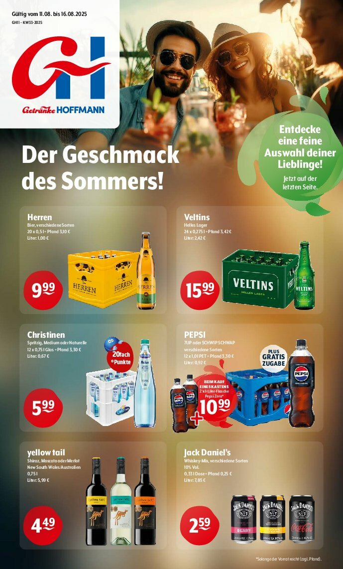 Getränke Hoffmann-Prospekt gültig vom 11.08. bis 16.08.