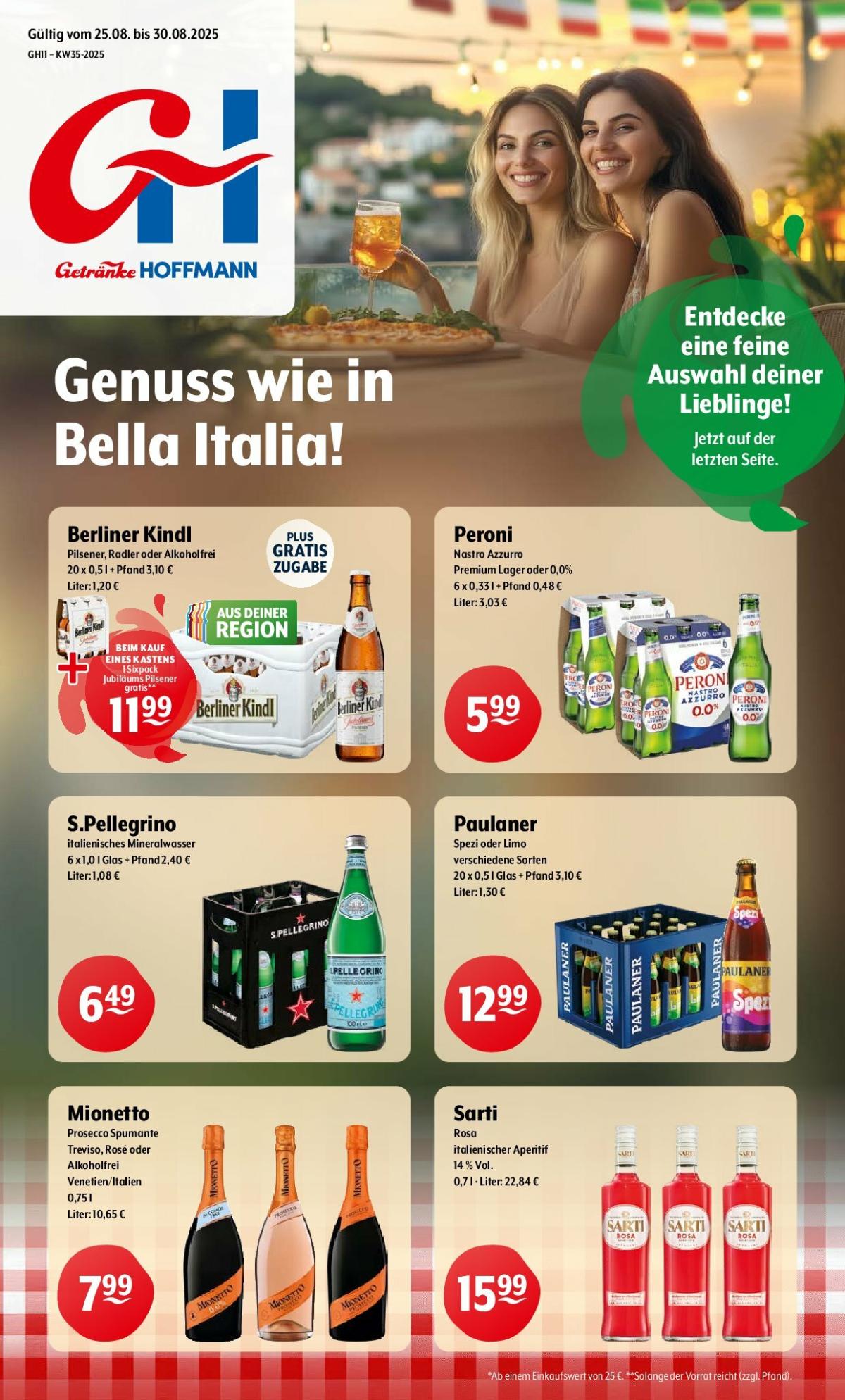 Getränke Hoffmann-Prospekt gültig vom 25.08. bis 30.08.