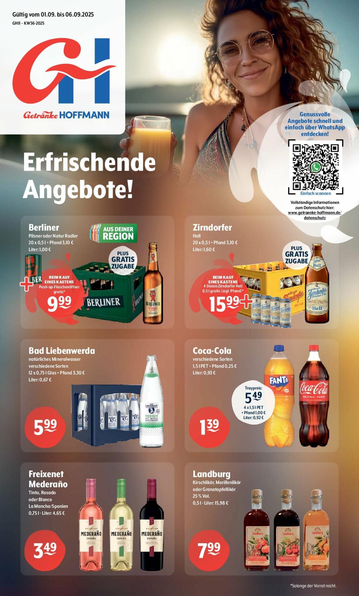 Getränke Hoffmann-Prospekt gültig vom 01.09. bis 06.09.