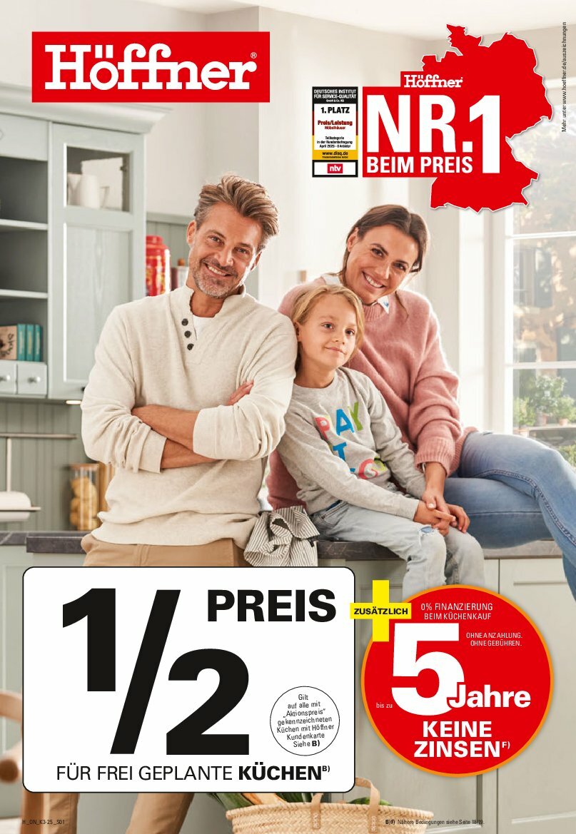 Höffner - Küchen-Prospekt gültig vom 13.08. bis 30.11.
