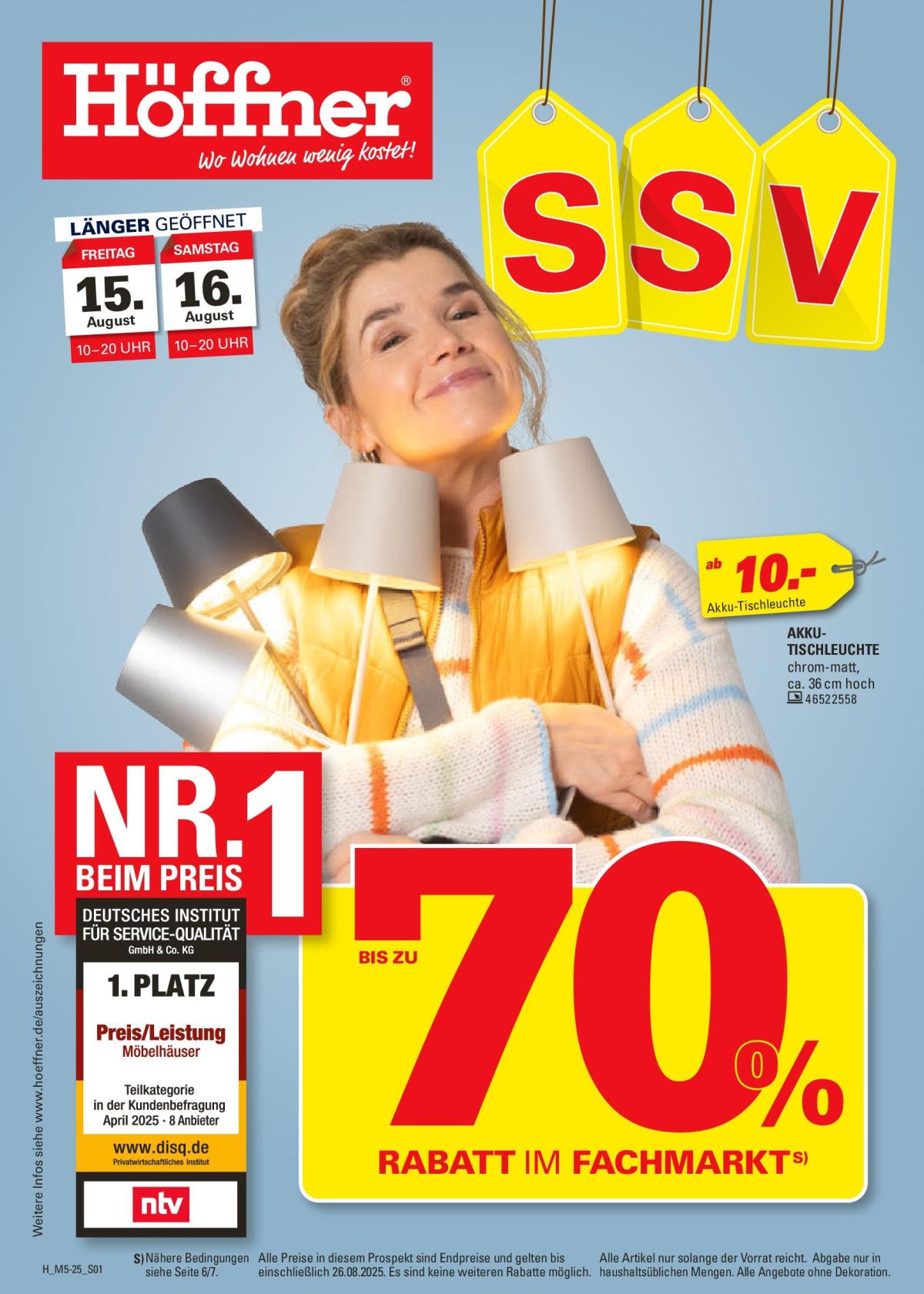 Höffner - Möbelangebote-Prospekt gültig vom 13.08. bis 26.08.