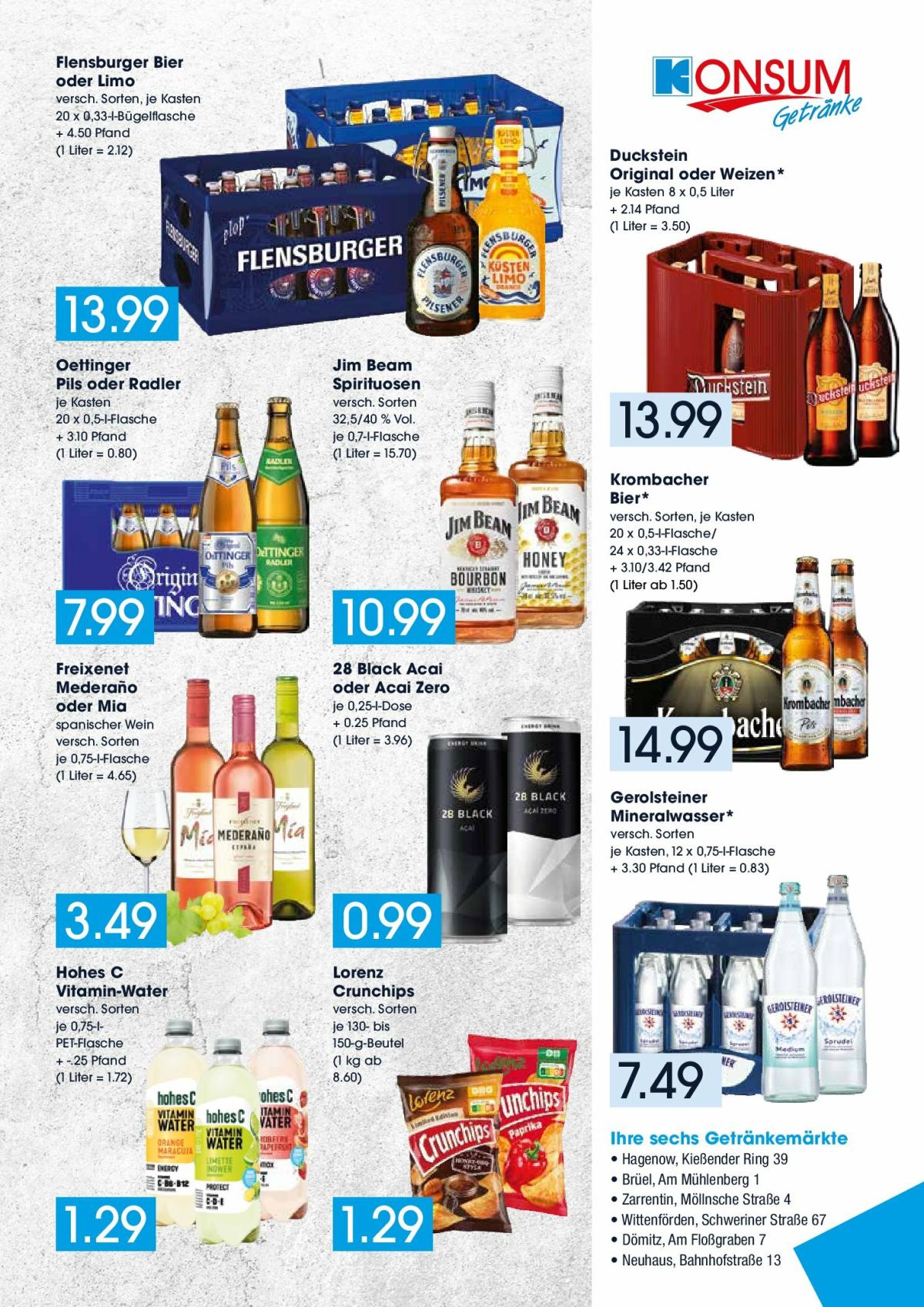 Konsum - Getränkemarkt-Prospekt gültig vom 18.08. bis 23.08.
