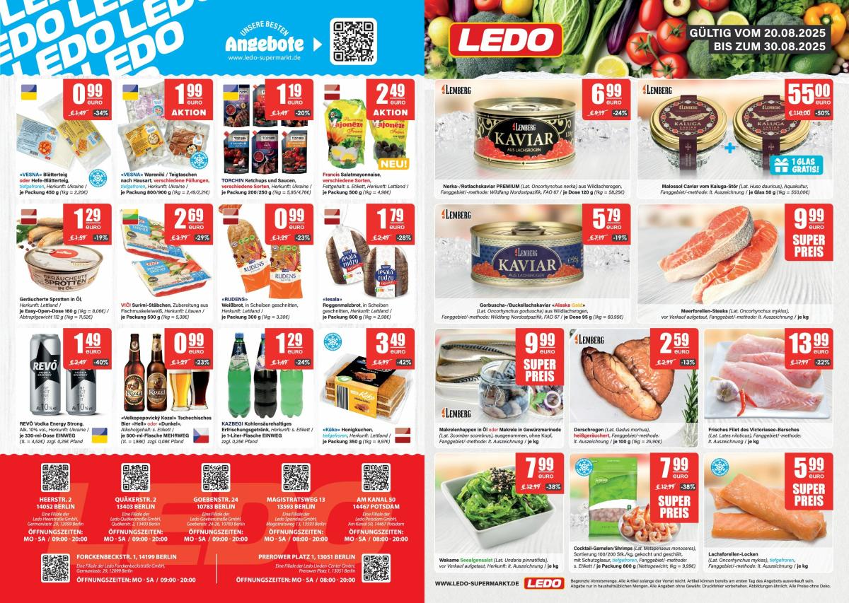 LEDO - Berlin & Potsdam-Prospekt gültig vom 20.08. bis 30.08.