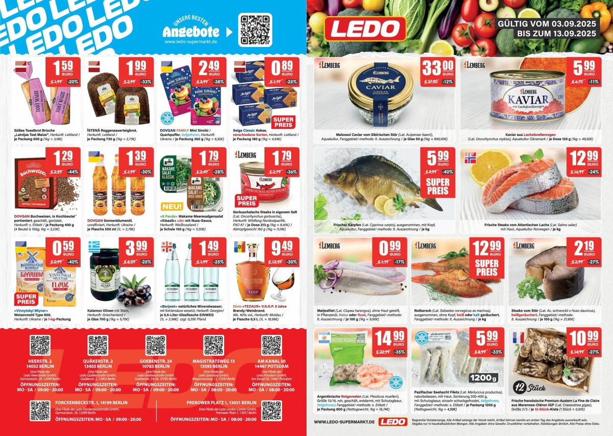 LEDO - Berlin & Potsdam-Prospekt gültig vom 03.09. bis 13.09.