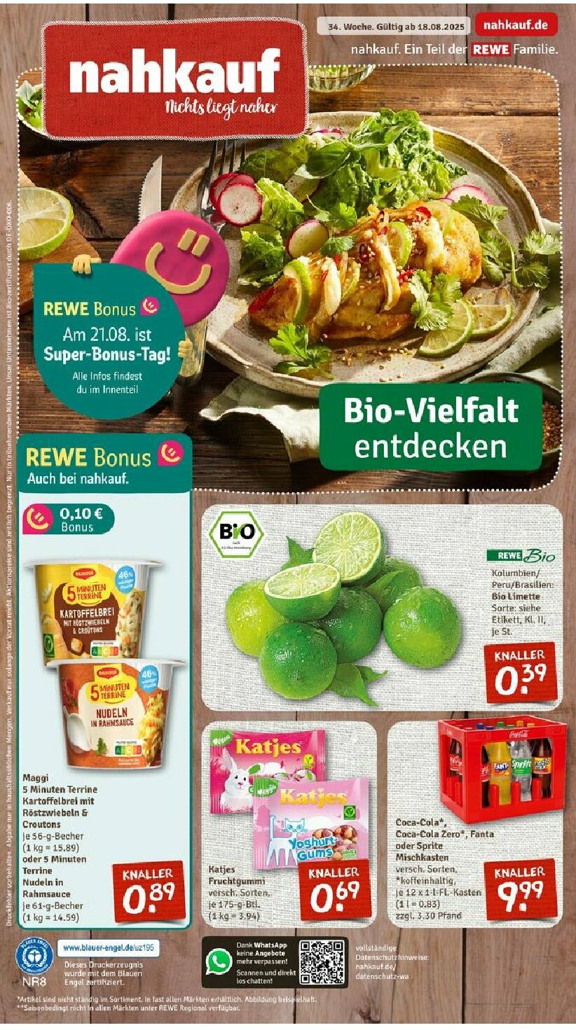 Nahkauf-Prospekt gültig vom 18.08. bis 23.08.