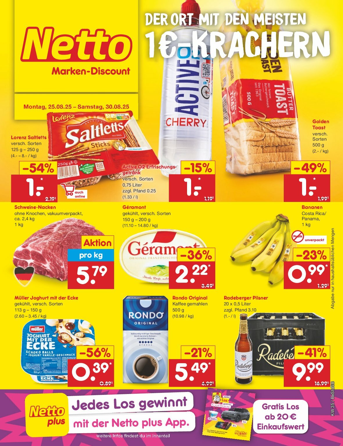 Netto Marken Discount-Prospekt gültig vom 25.08. bis 30.08.