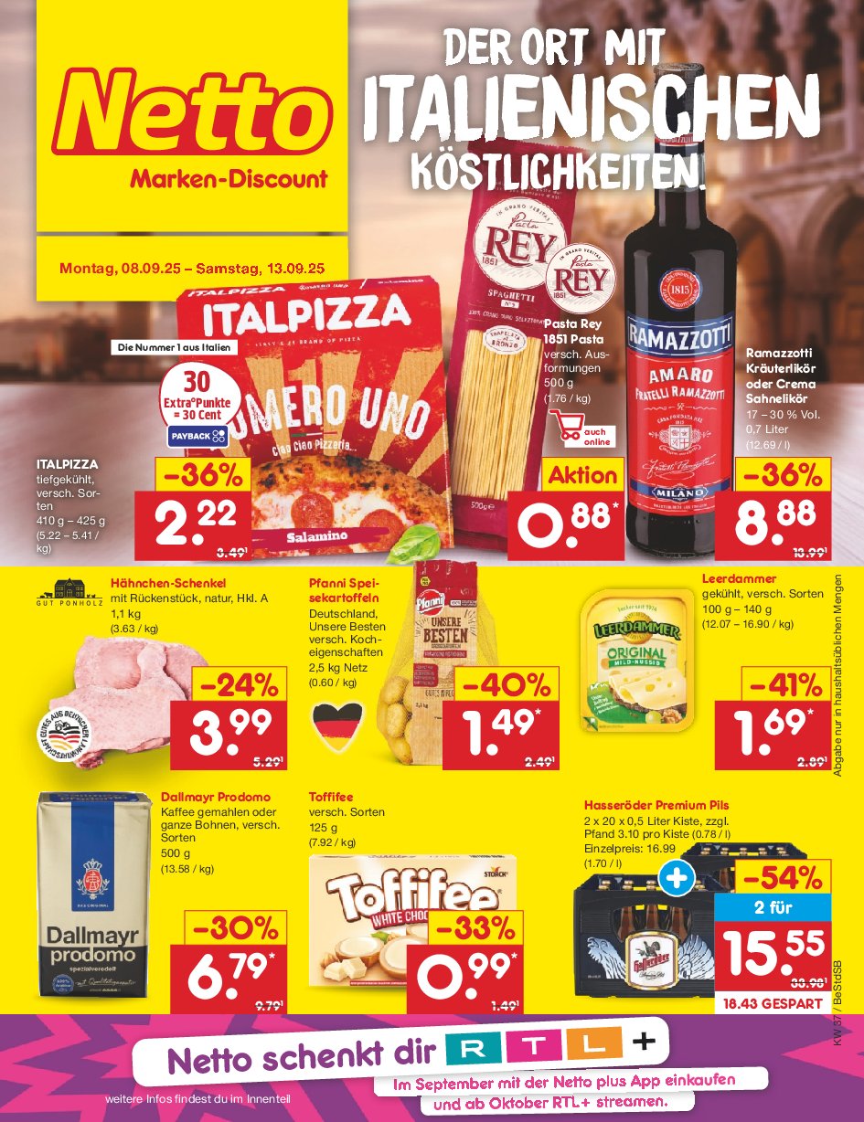 Netto Marken Discount-Prospekt gültig vom 08.09. bis 13.09.