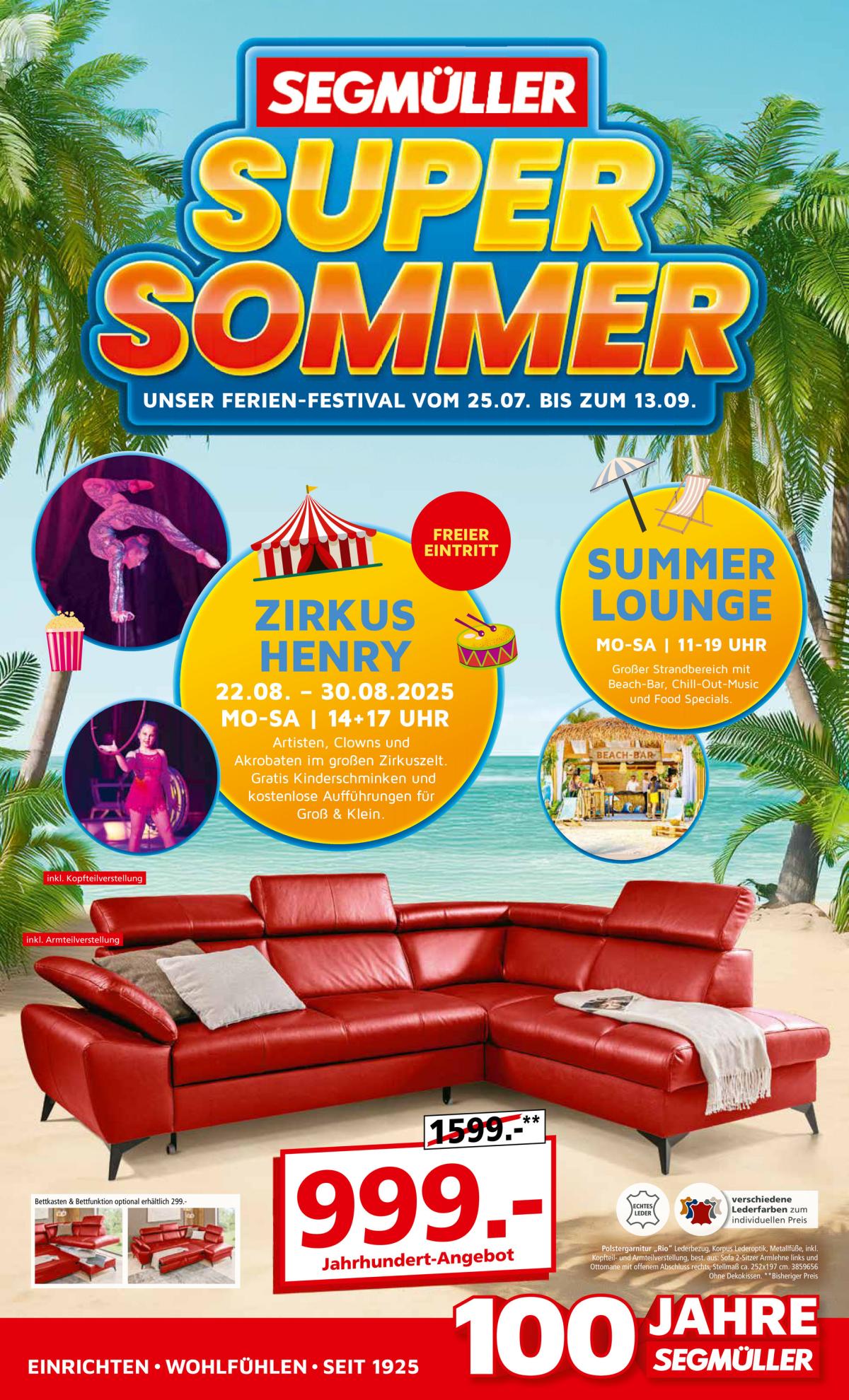 SEGMÜLLER - Super Sommer-Prospekt gültig vom 17.08. bis 23.08.