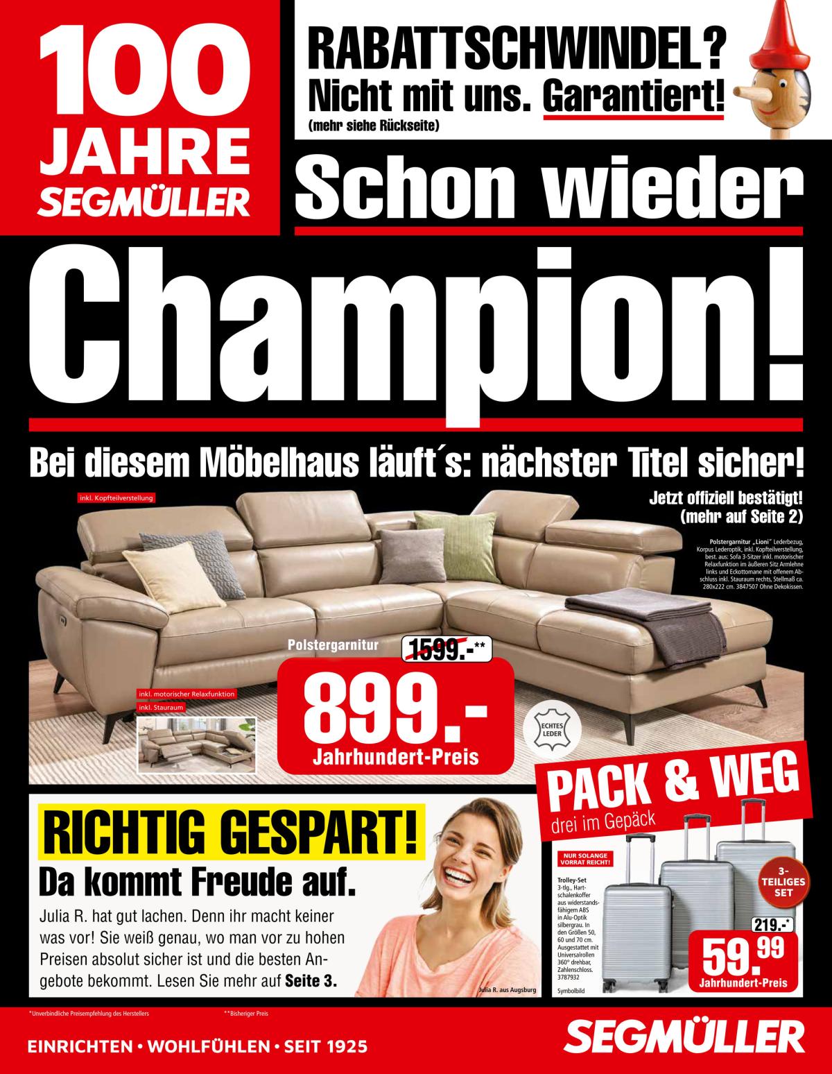 SEGMÜLLER-Prospekt gültig vom 30.08. bis 14.09.