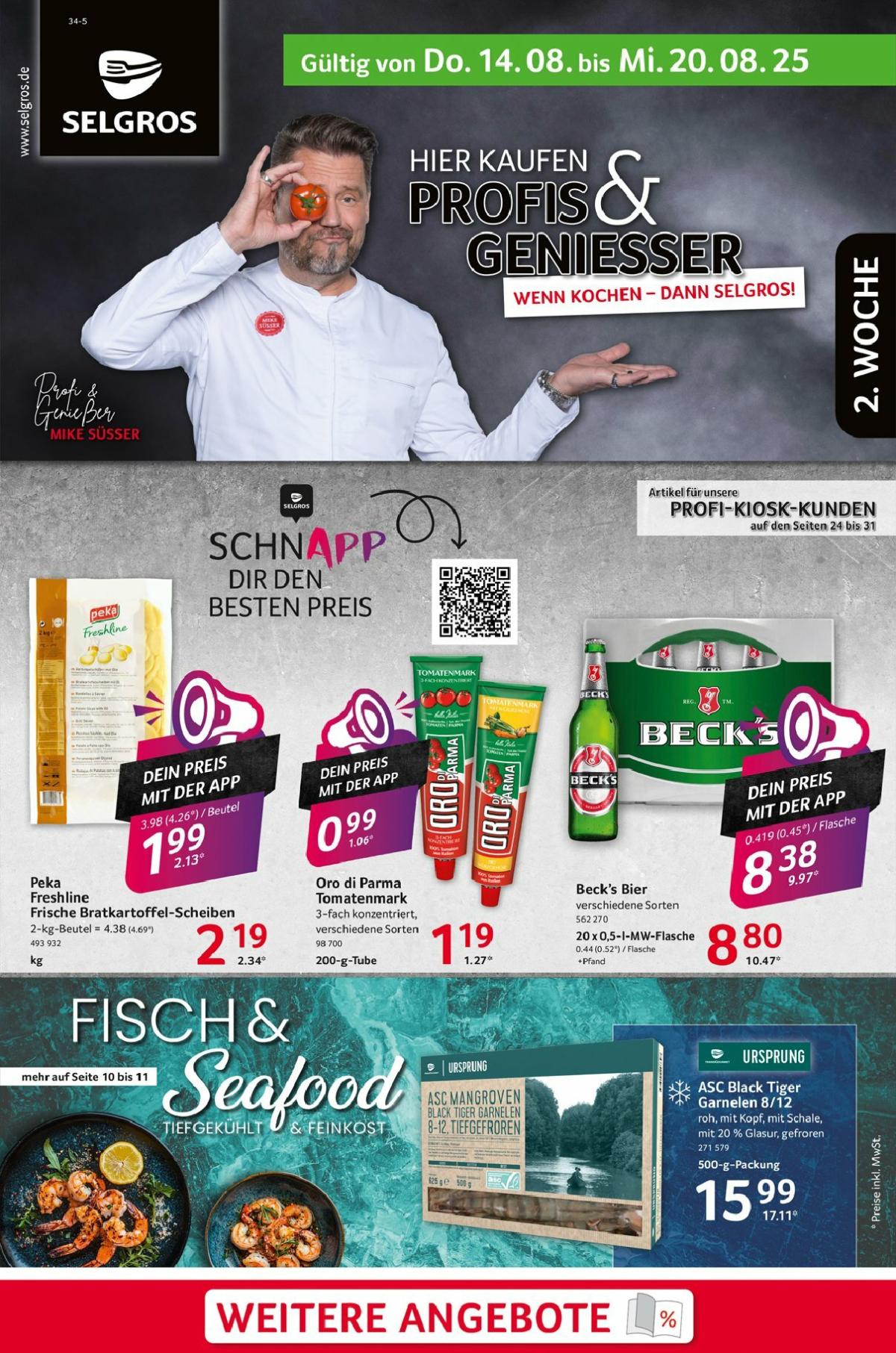 Selgros - Food-Prospekt gültig vom 14.08. bis 20.08.
