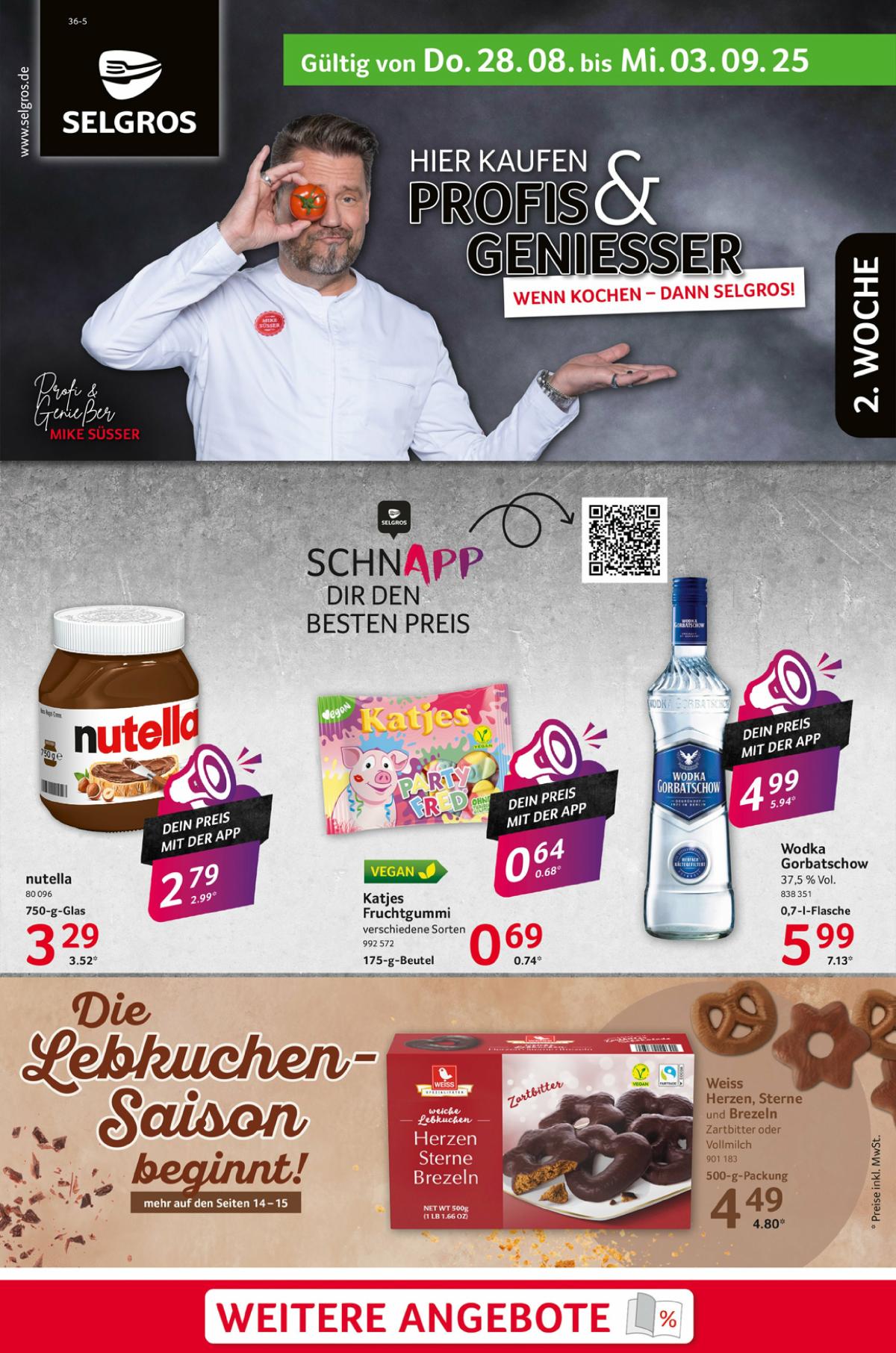 Selgros - Food-Prospekt gültig vom 28.08. bis 03.09.