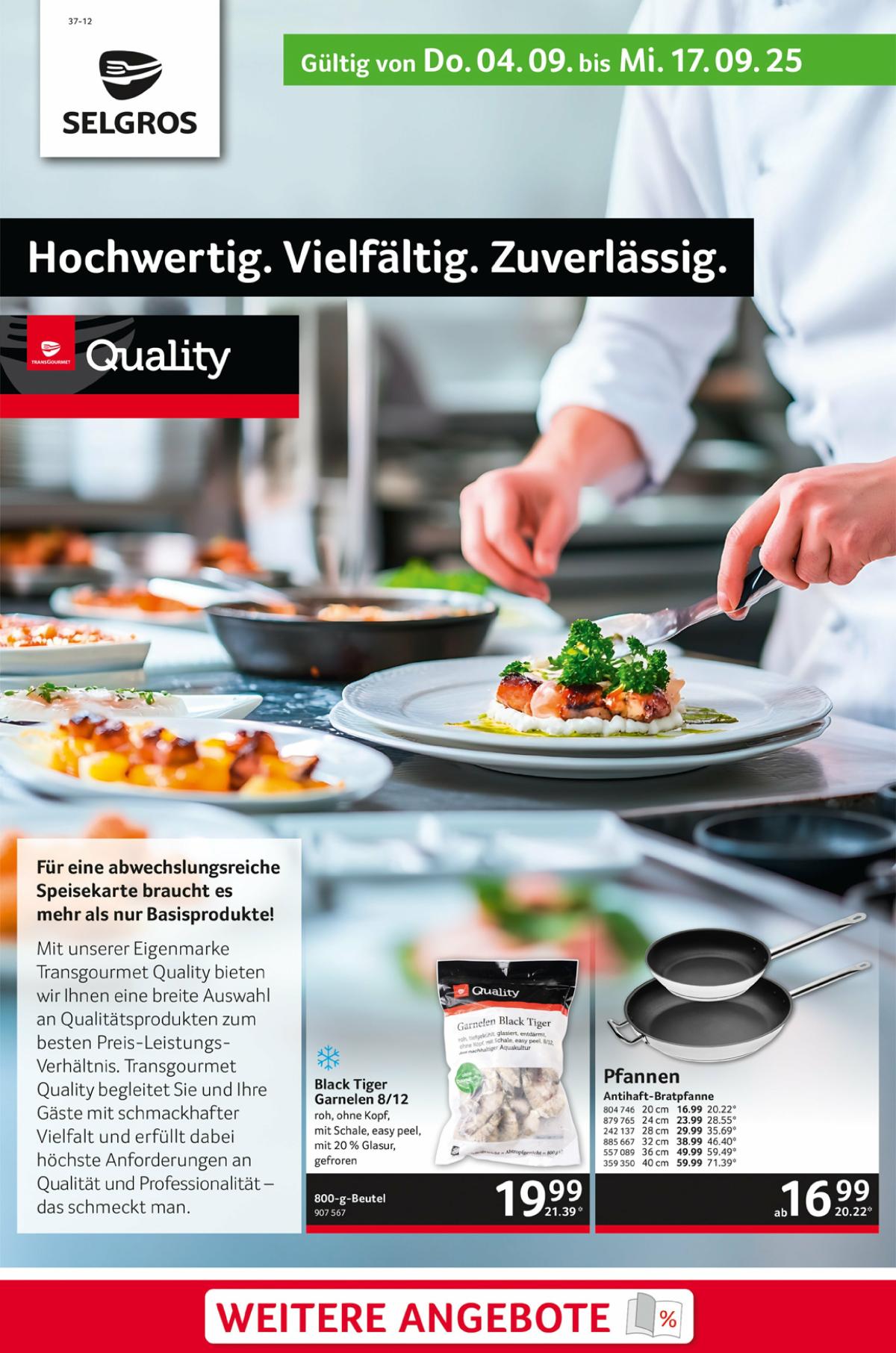 Selgros - Gastro-Prospekt gültig vom 04.09. bis 17.09.