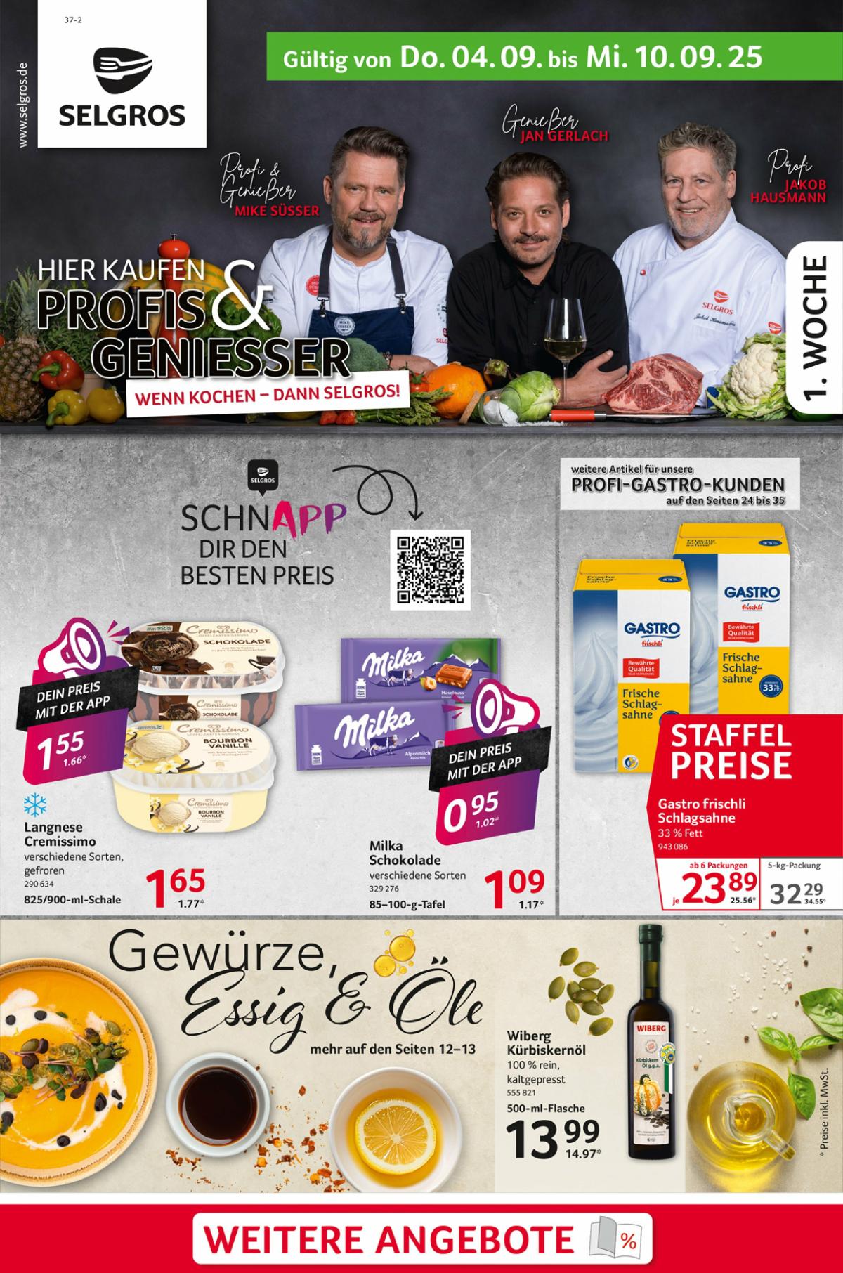 Selgros - Food-Prospekt gültig vom 04.09. bis 10.09.