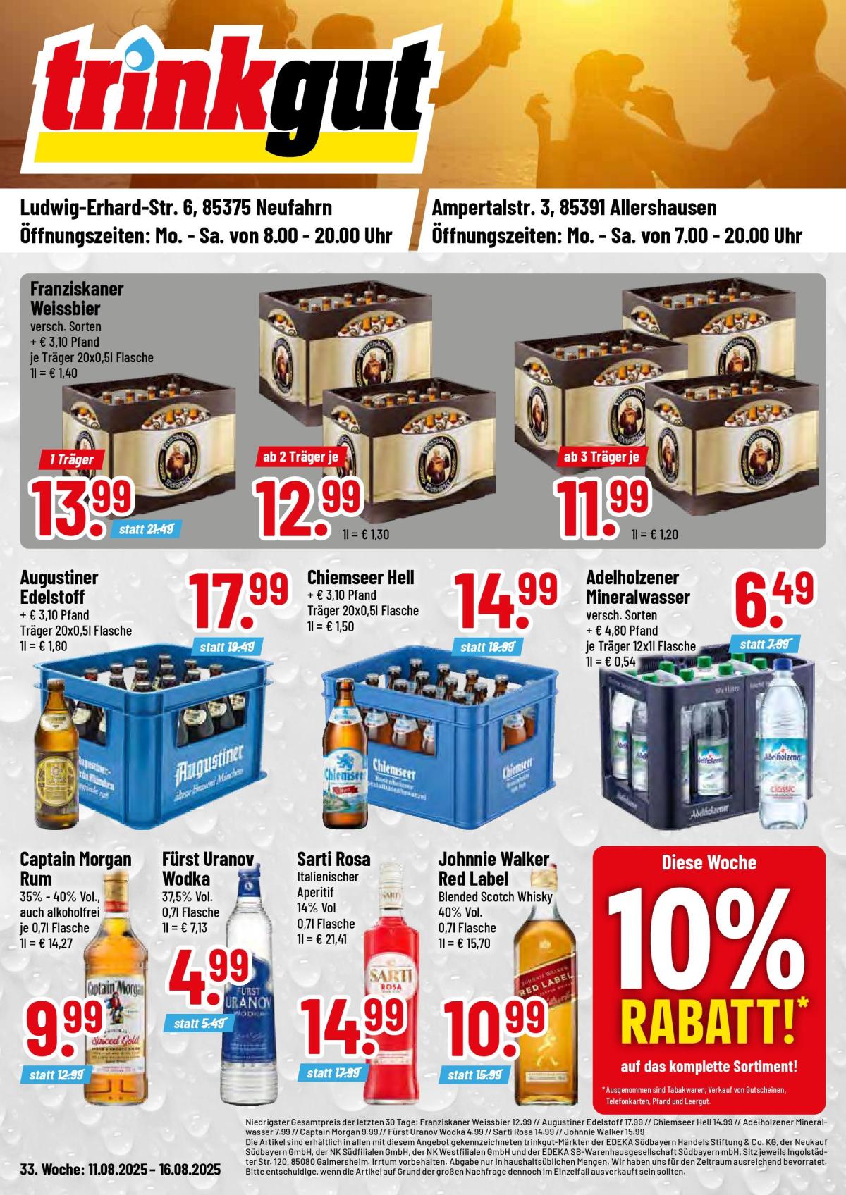 Trinkgut - Neufahrn-Prospekt gültig vom 11.08. bis 16.08.