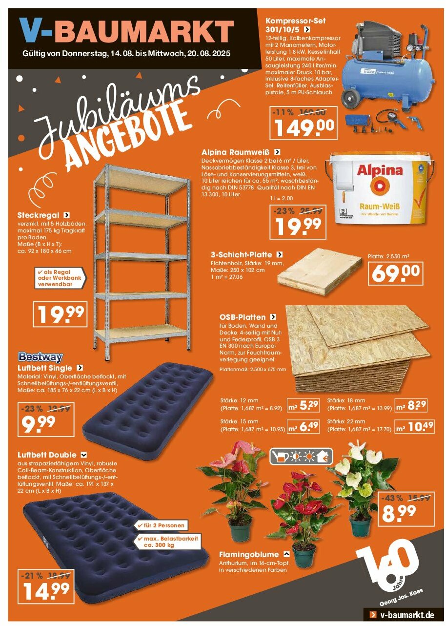 V-Baumarkt - München-Prospekt gültig vom 14.08. bis 20.08.