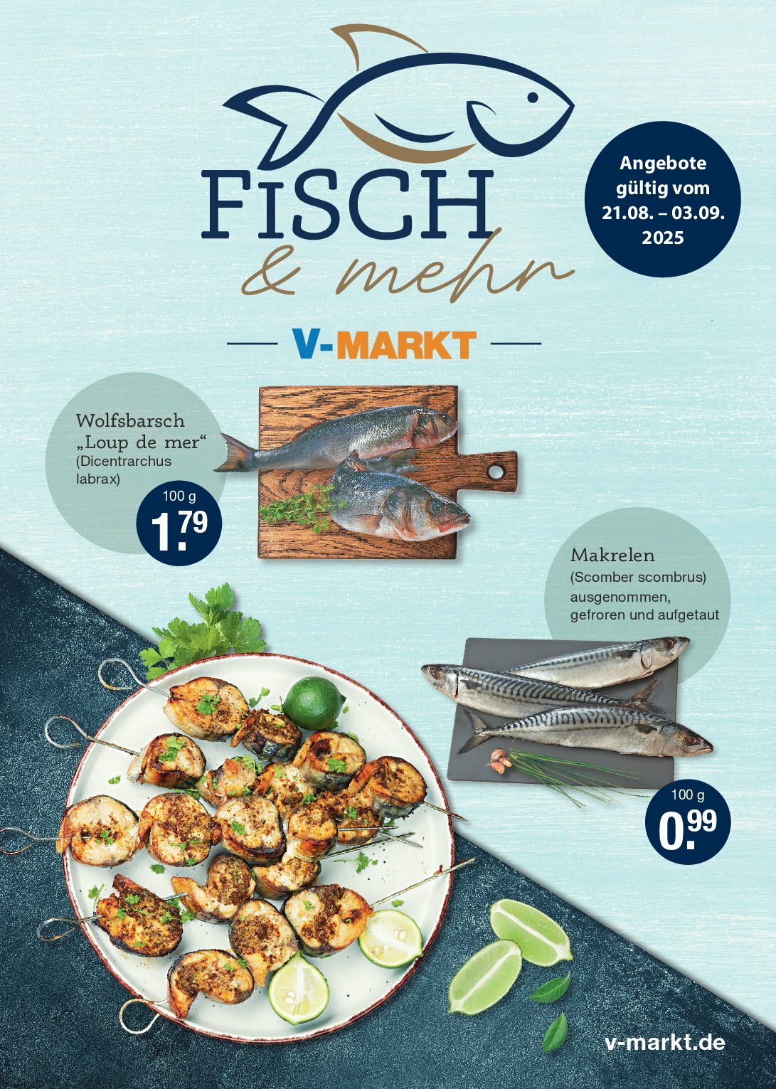 V-Markt - Fisch und Mehr-Prospekt gültig vom 21.08. bis 03.09.