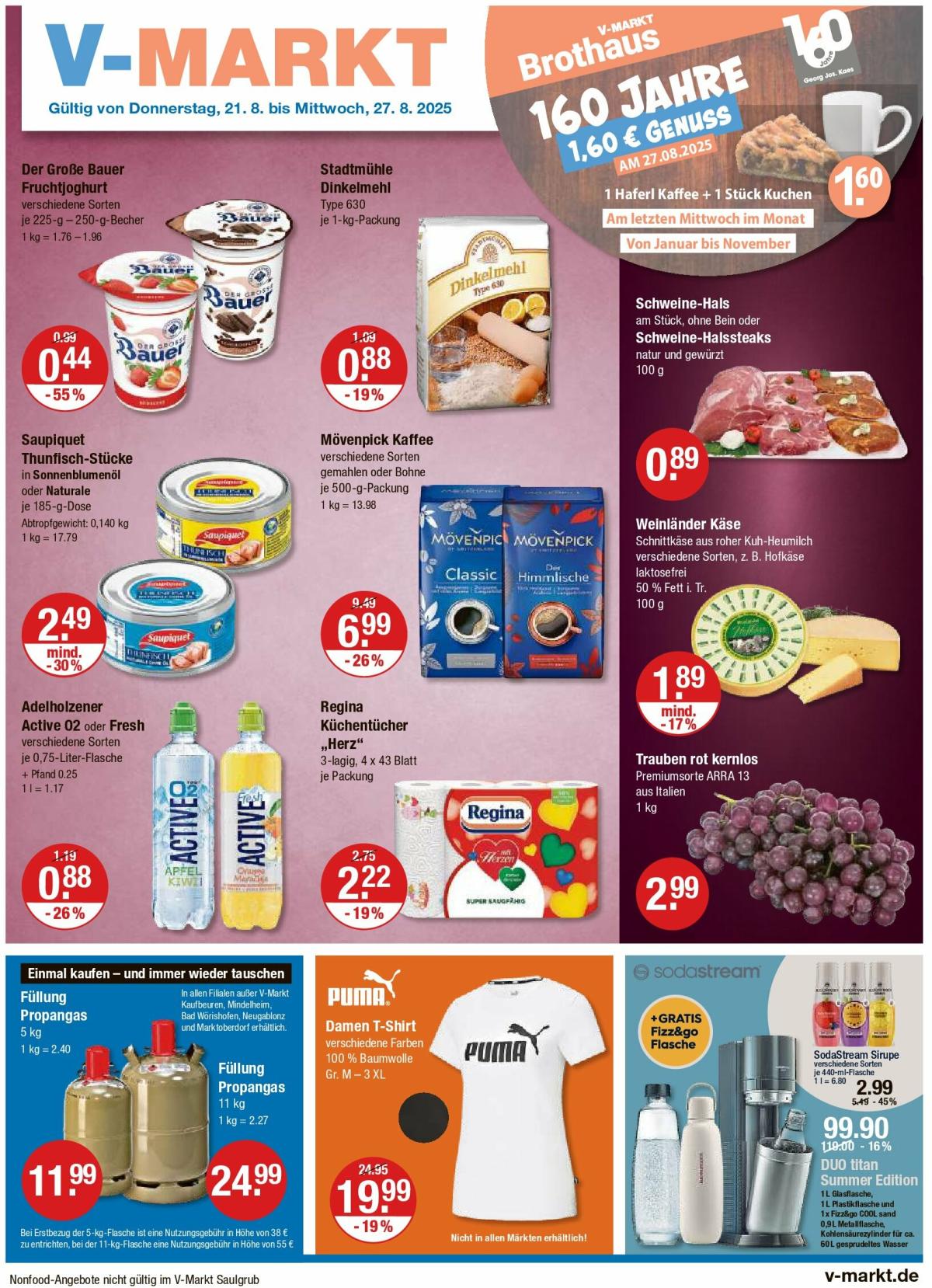 V-Markt - Schwaben / Oberbayern-Prospekt gültig vom 21.08. bis 27.08.