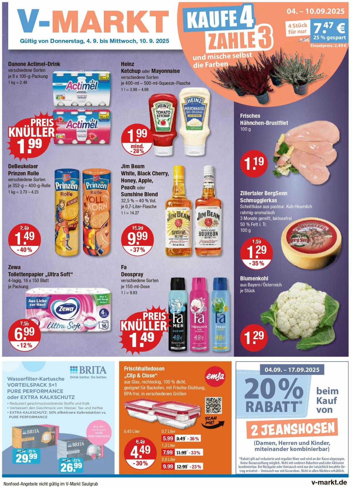 V-Markt - Schwaben / Oberbayern-Prospekt gültig vom 04.09. bis 10.09.