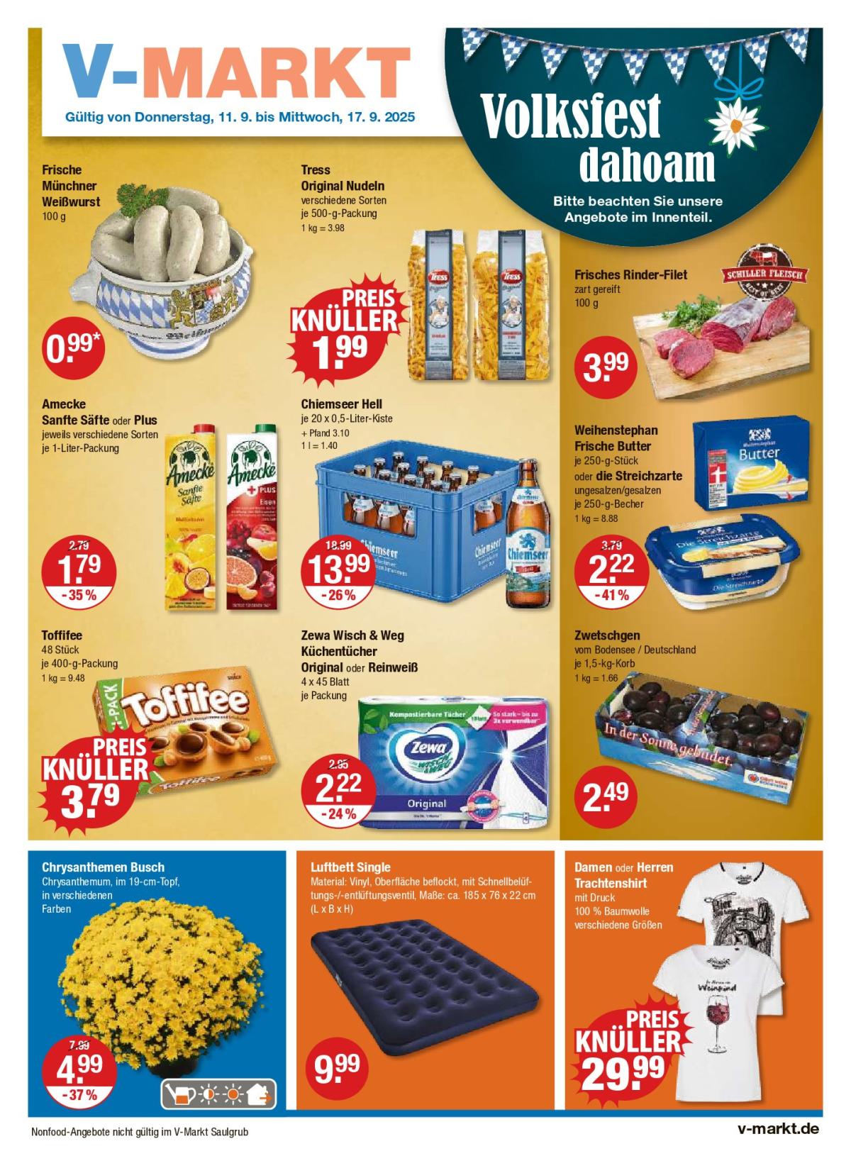 V-Markt - München-Prospekt gültig vom 11.09. bis 17.09.