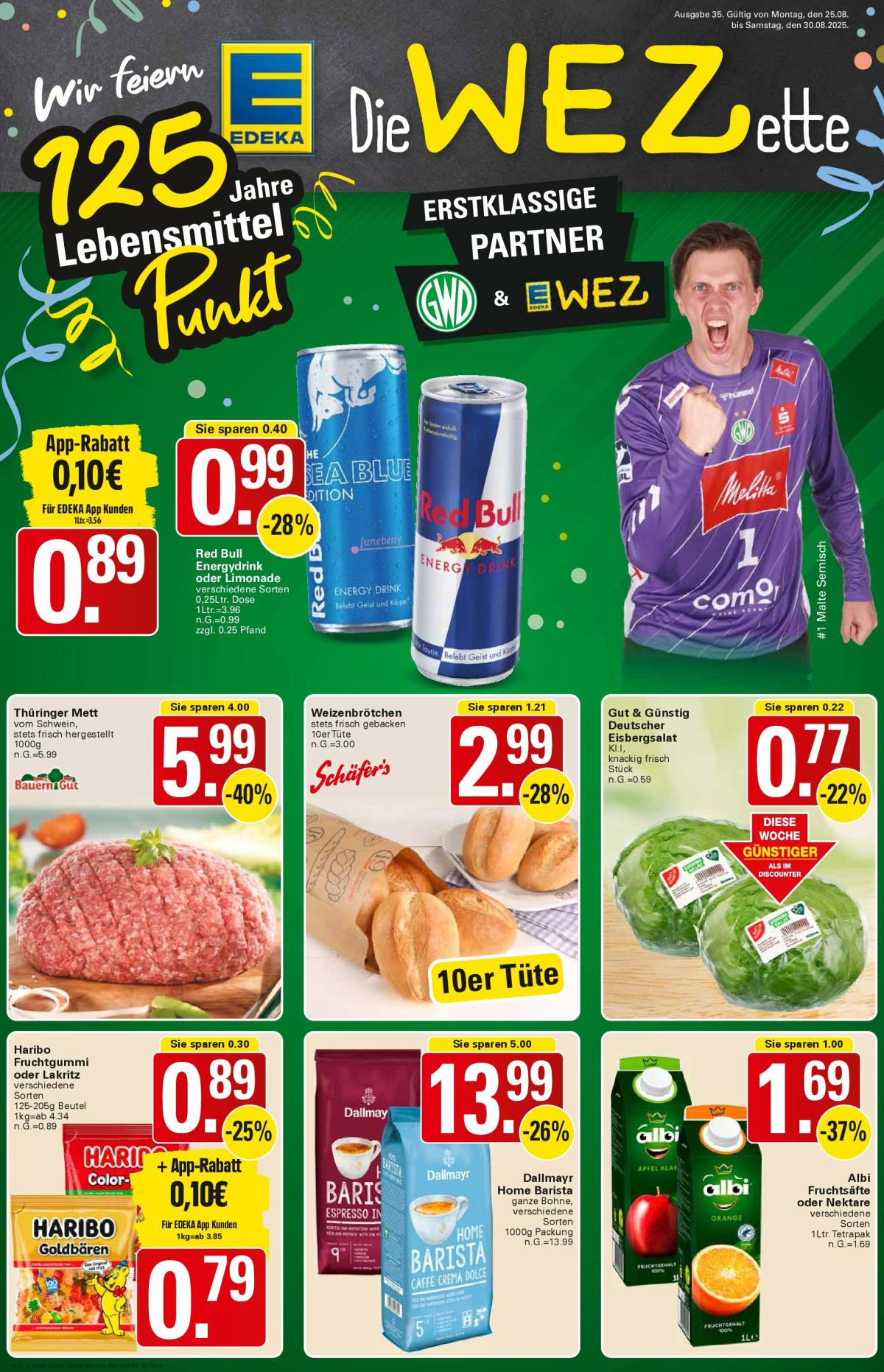 WEZ-Prospekt gültig vom 25.08. bis 30.08.