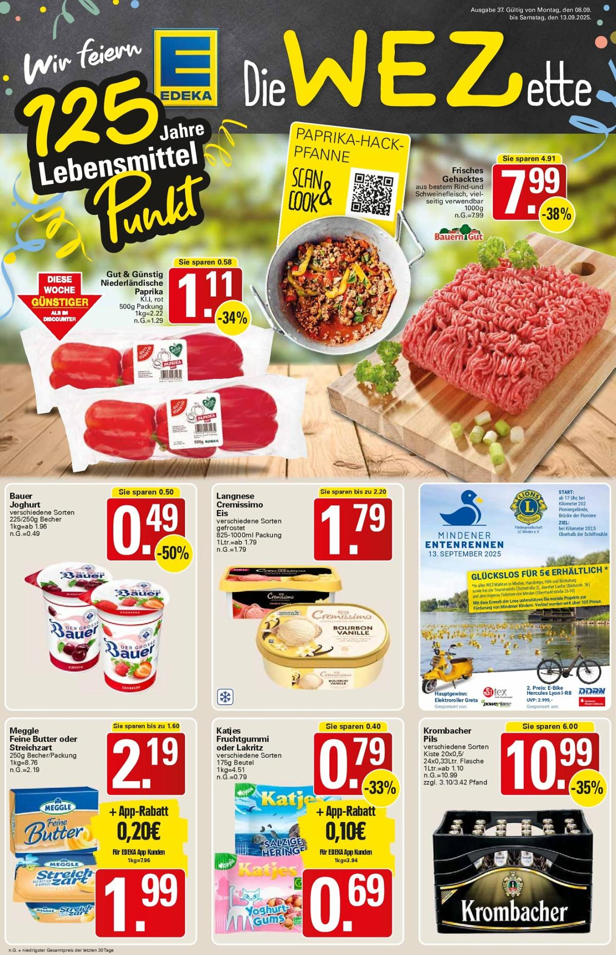 WEZ-Prospekt gültig vom 08.09. bis 13.09.