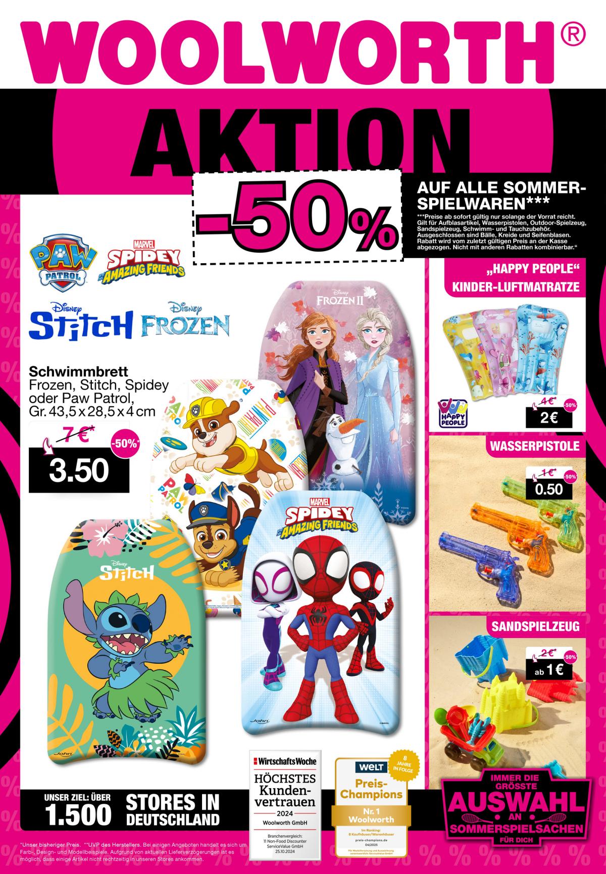 Woolworth - Sommerspielwaren-Prospekt gültig vom 20.08. bis 31.08.