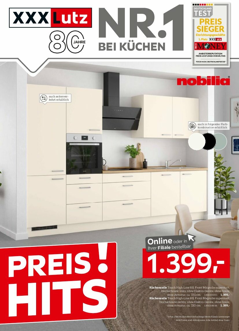 XXXlutz - Nr. 1 bei Küchen-Prospekt gültig vom 11.08. bis 24.08.