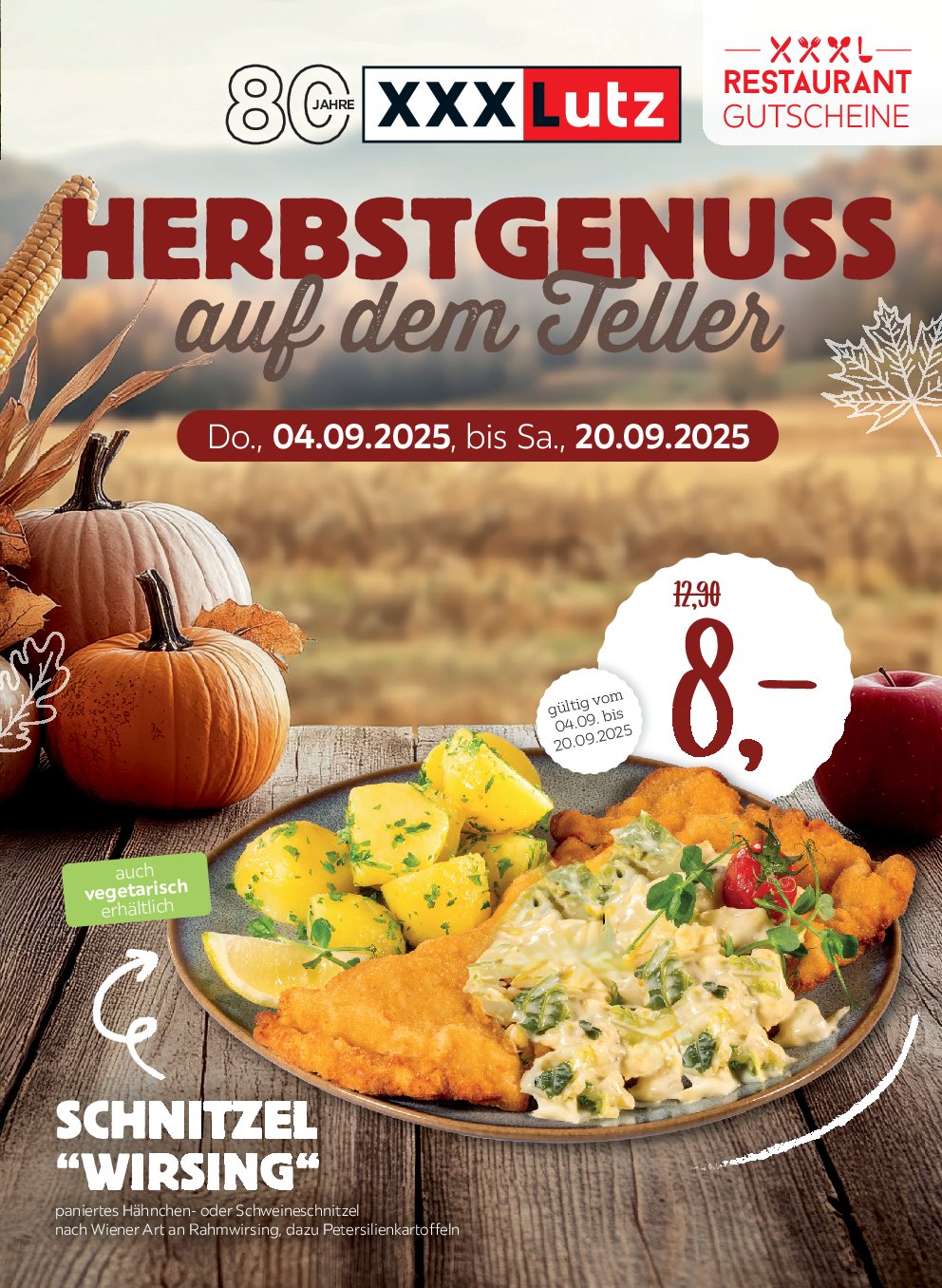 XXXlutz - Restaurantgutscheine-Prospekt gültig vom 04.09. bis 20.09.