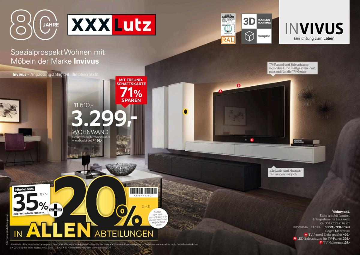 XXXlutz - Invivus Spezial-Prospekt gültig vom 01.09. bis 14.09.