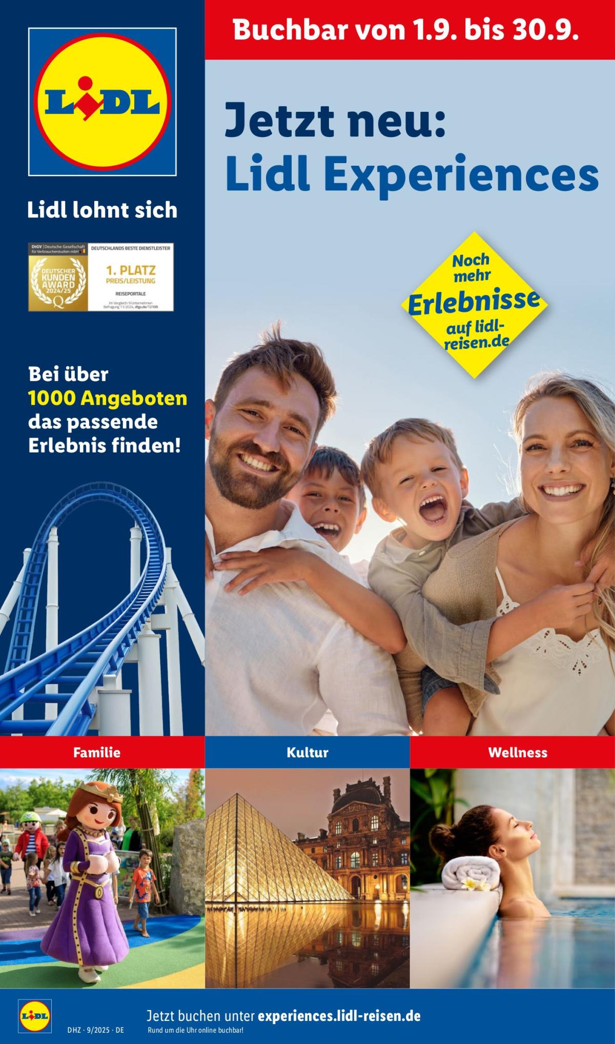 Lidl - September Experiences-Prospekt gültig vom 01.09. bis 30.09.