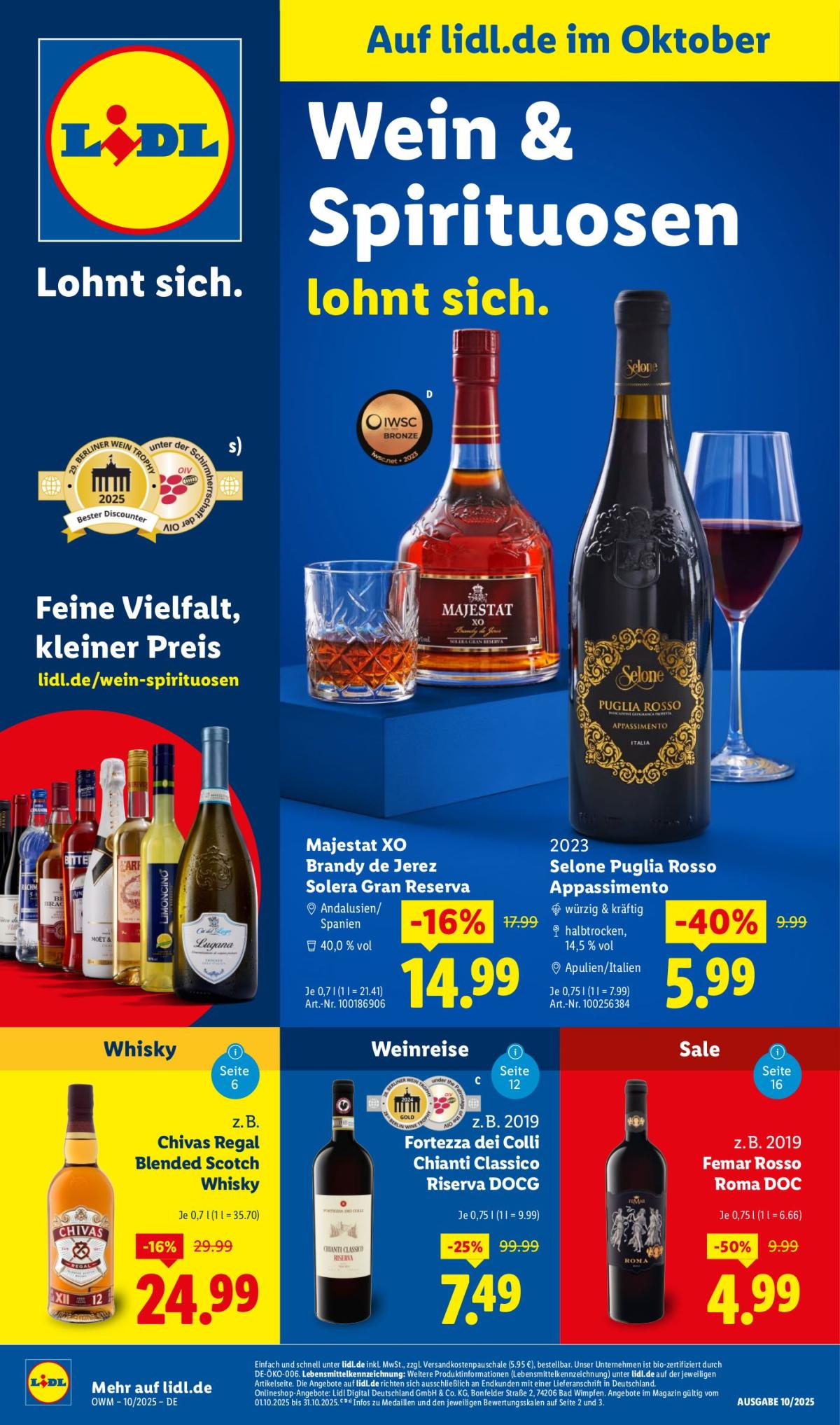 Lidl - Wein-Prospekt gültig vom 01.10. bis 31.10.