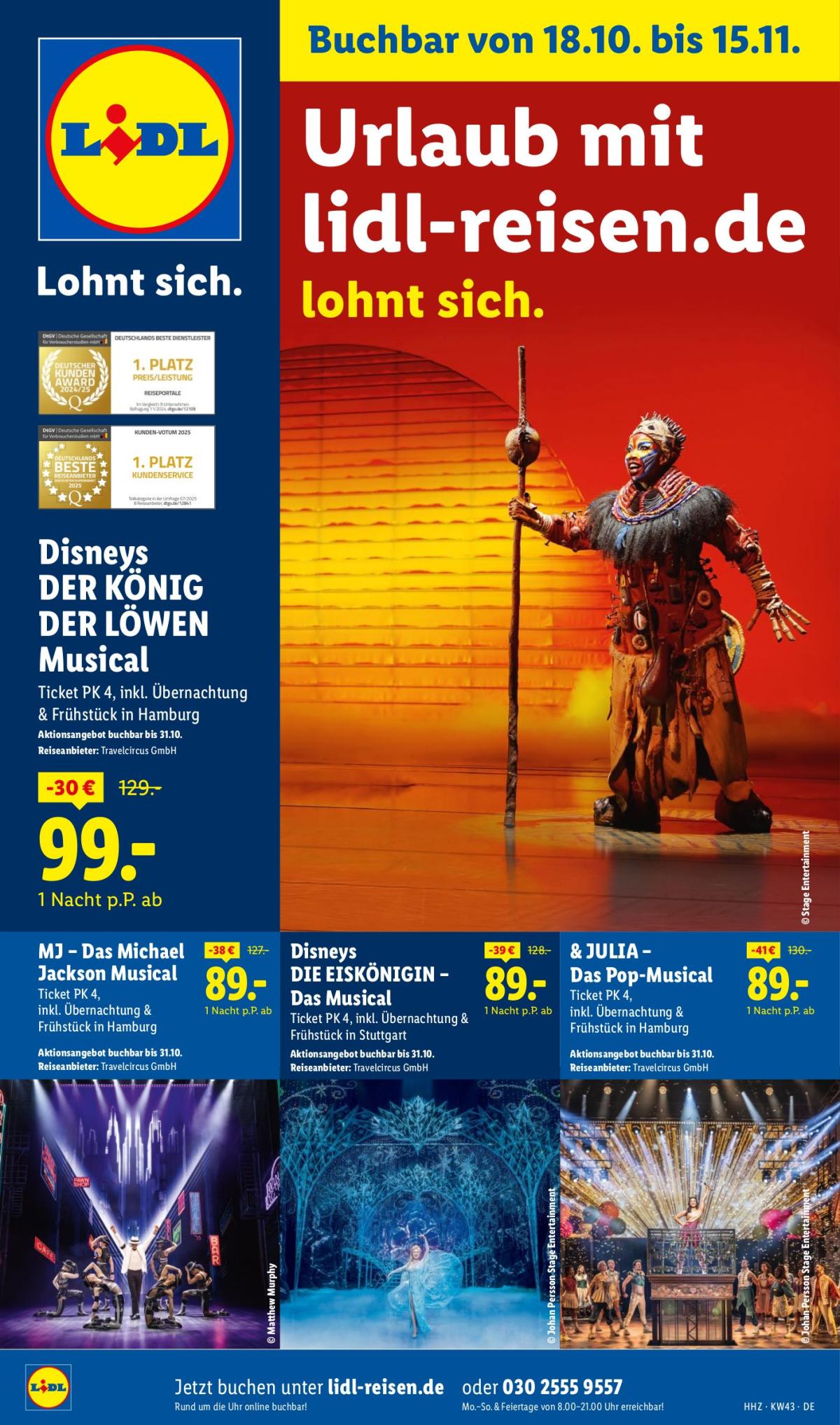 Lidl-reisen.de-Prospekt gültig vom 18.10. bis 15.11.