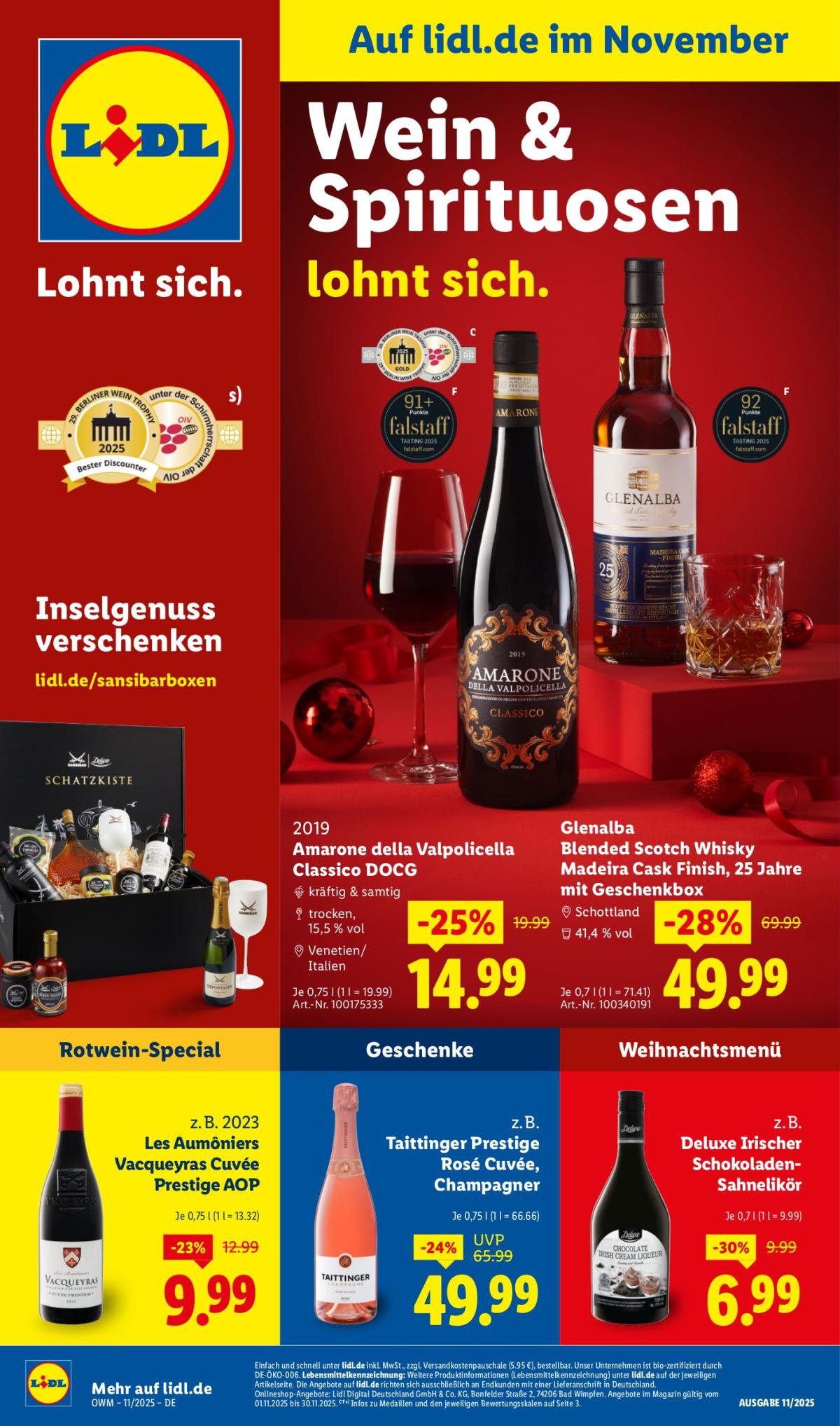 Lidl - Unsere Monats-Highlights-Prospekt gültig vom 01.11. bis 30.11.