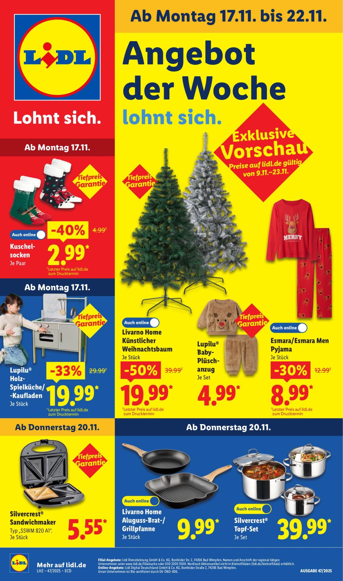 Lidl - Angebot der Woche-Prospekt gültig vom 17.11. bis 22.11.