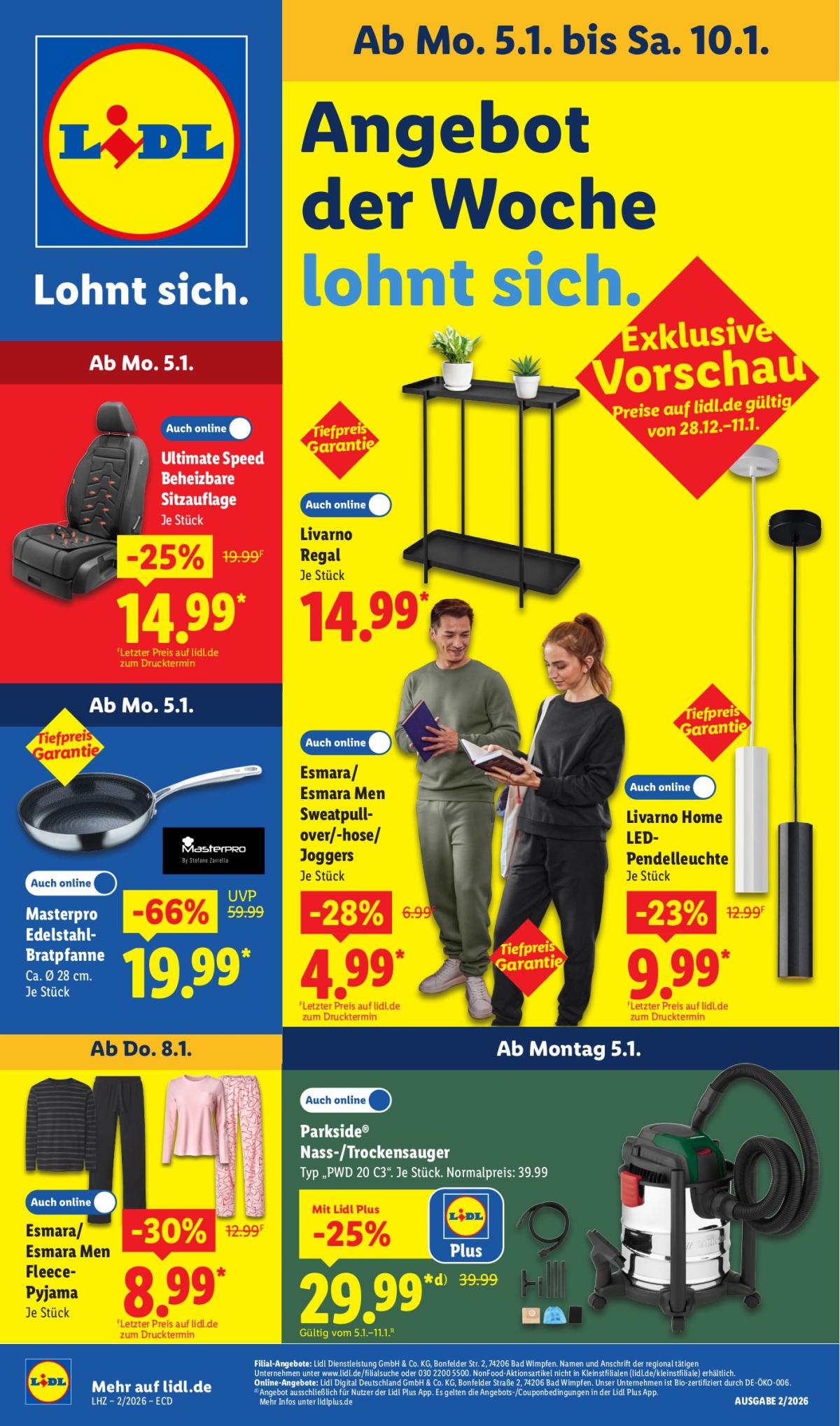 Lidl - Angebot der Woche-Prospekt gültig vom 05.01. bis 10.01.