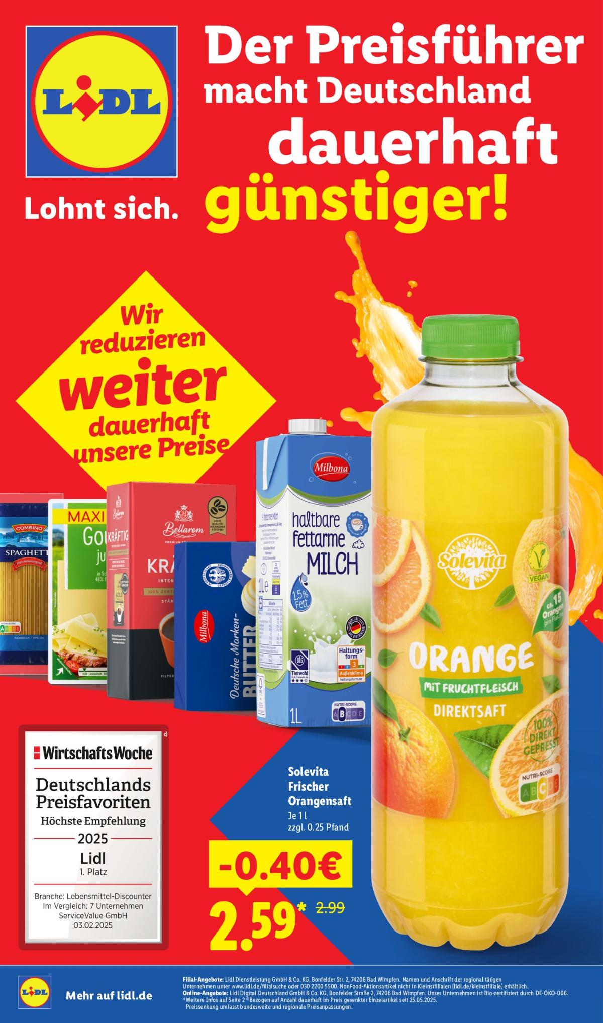 Lidl - Der Preisführer macht Deutschland-Prospekt gültig vom 01.01. bis 31.01.