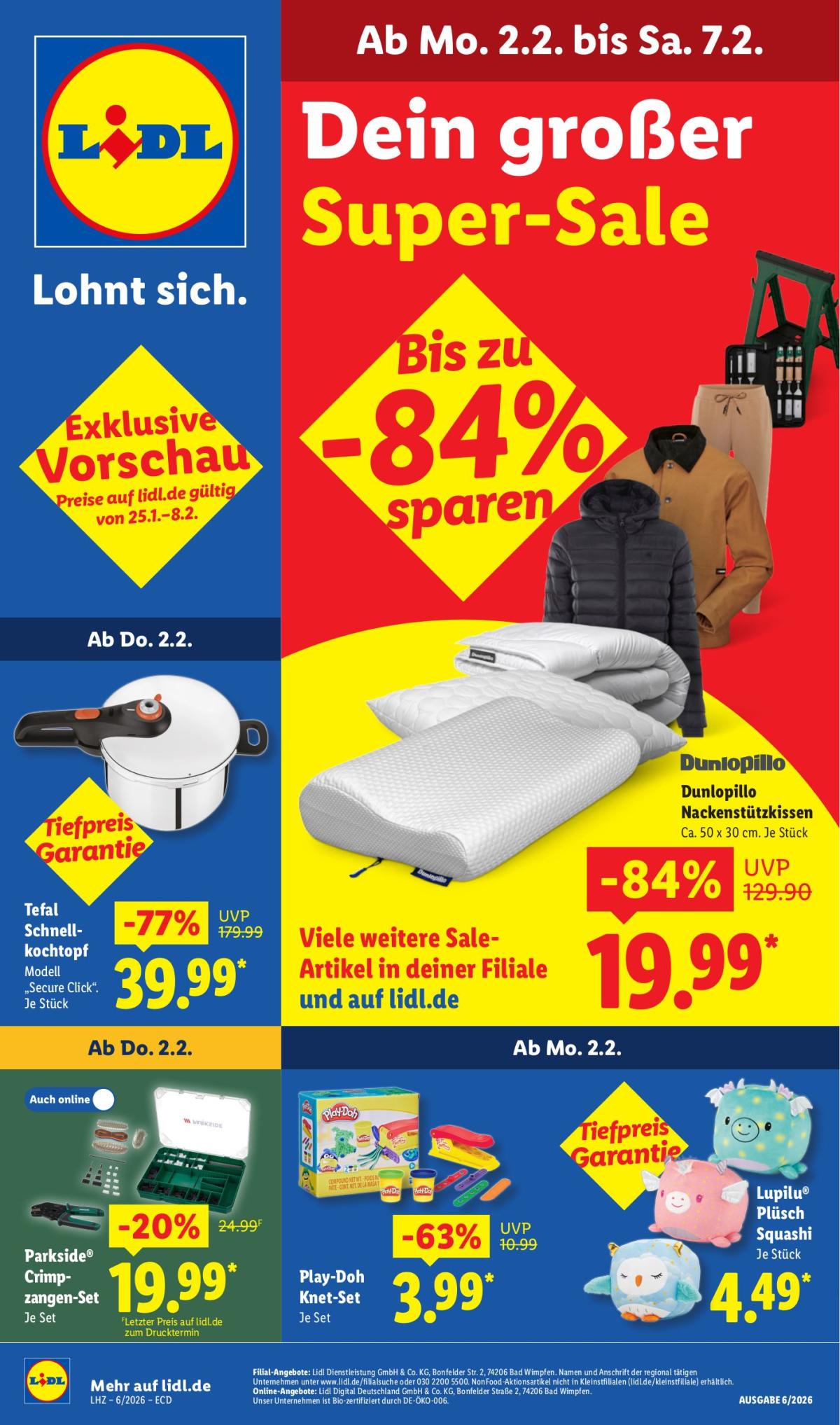Lidl - Super-Sale-Prospekt gültig vom 02.02. bis 07.02.