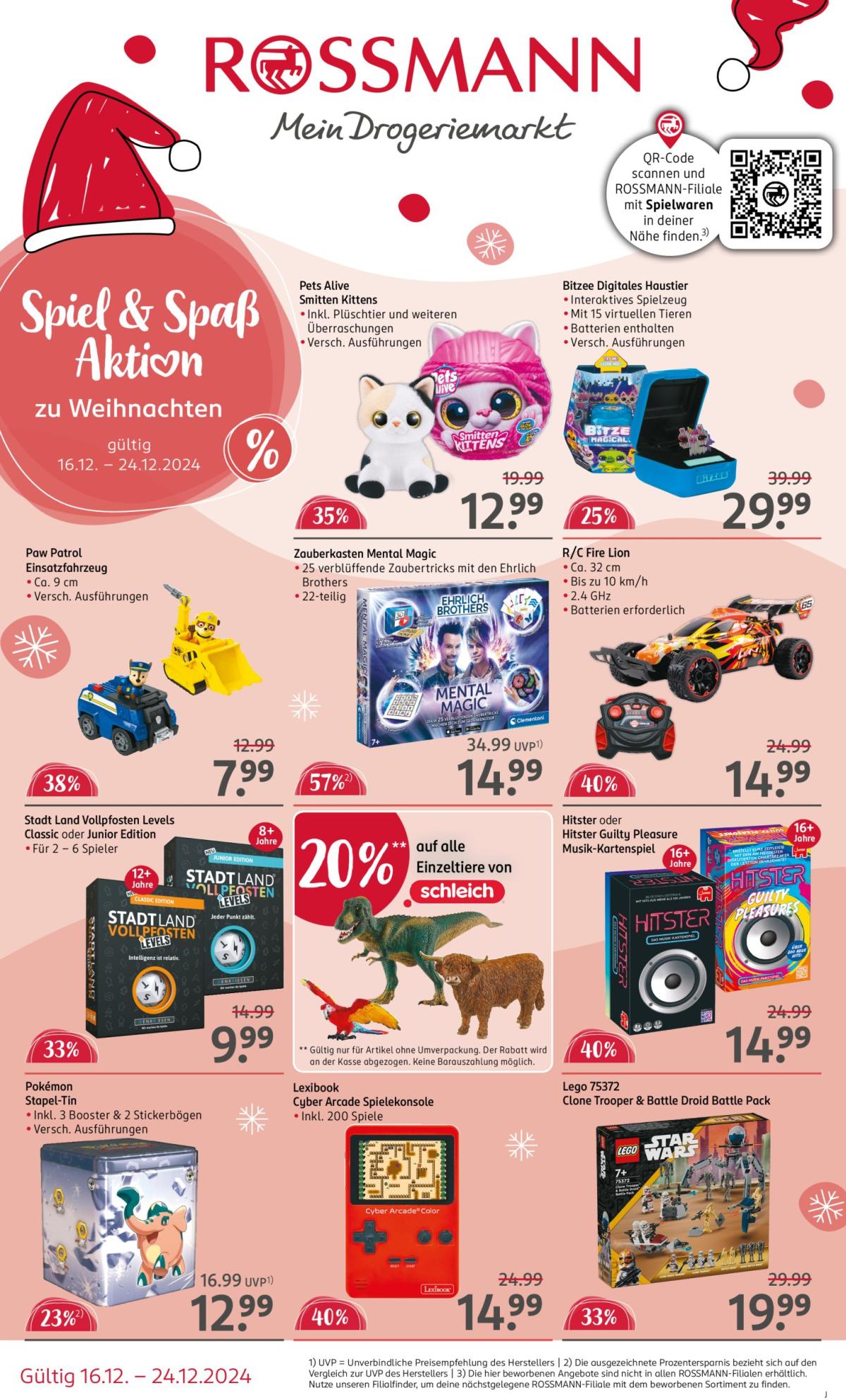 ROSSMANN - Spiel & Spaß-Prospekt gültig von 16.12. bis 24.12.