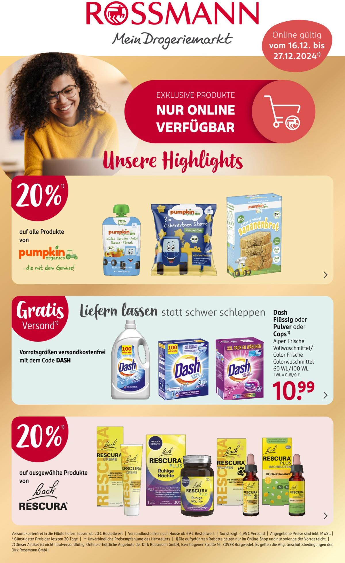 ROSSMANN - Online exklusiven-Prospekt gültig von 16.12. bis 27.12.