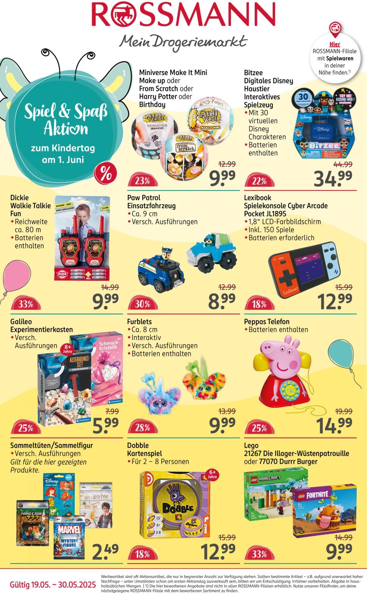 ROSSMANN - Spiel und Spass Aktion-Prospekt gültig von 19.05. bis 30.05.