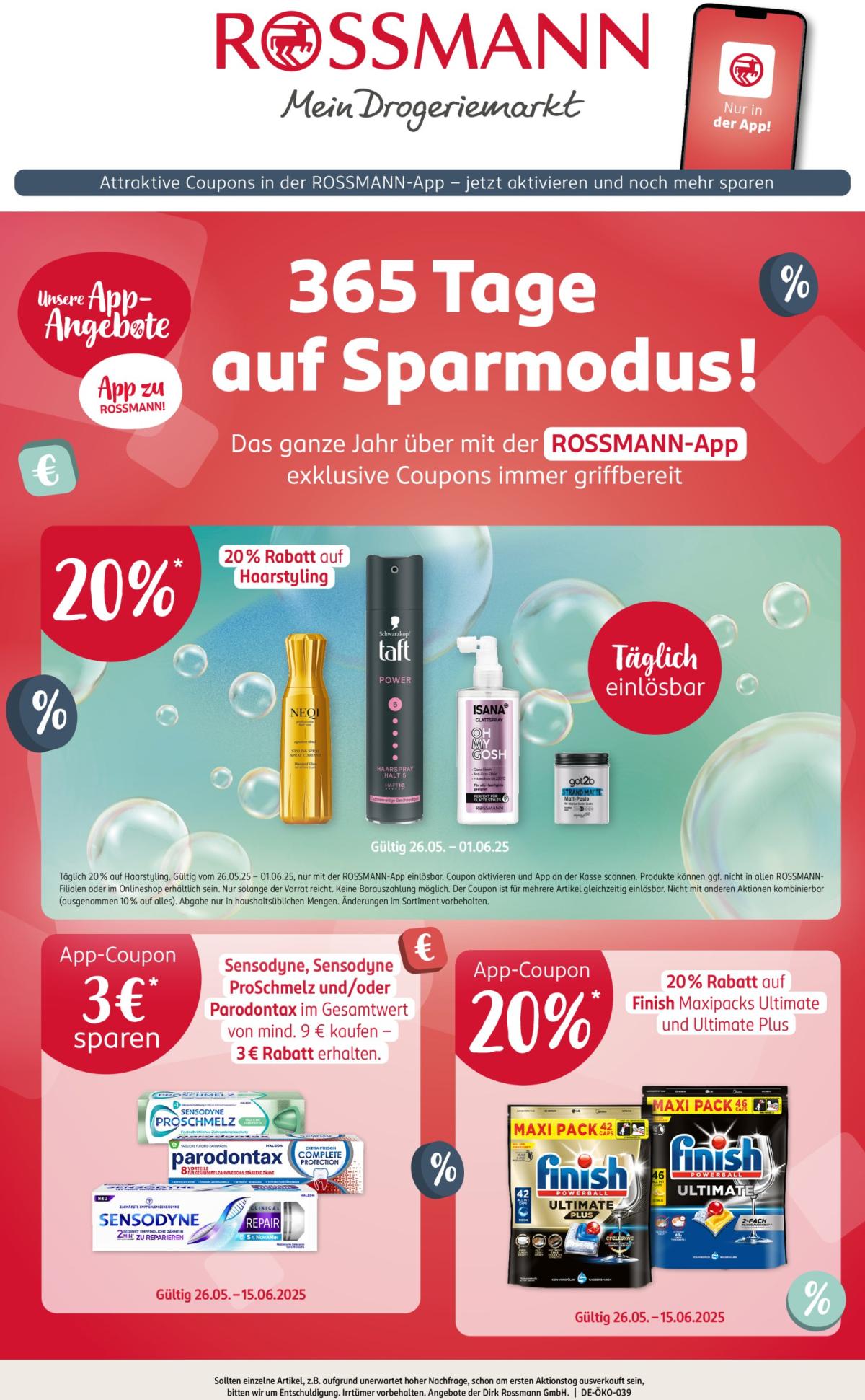 ROSSMANN - App-Coupon-Prospekt gültig von 26.05. bis 15.06.