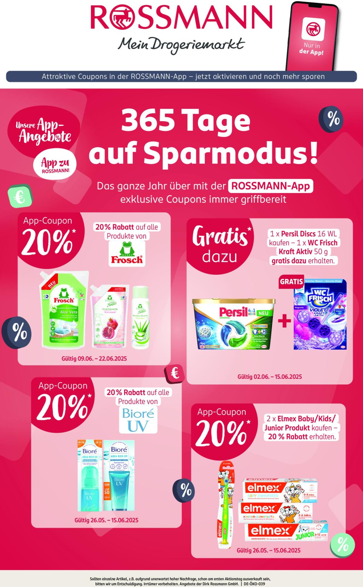 ROSSMANN - App-Coupon-Prospekt gültig vom 09.06. bis 22.06.