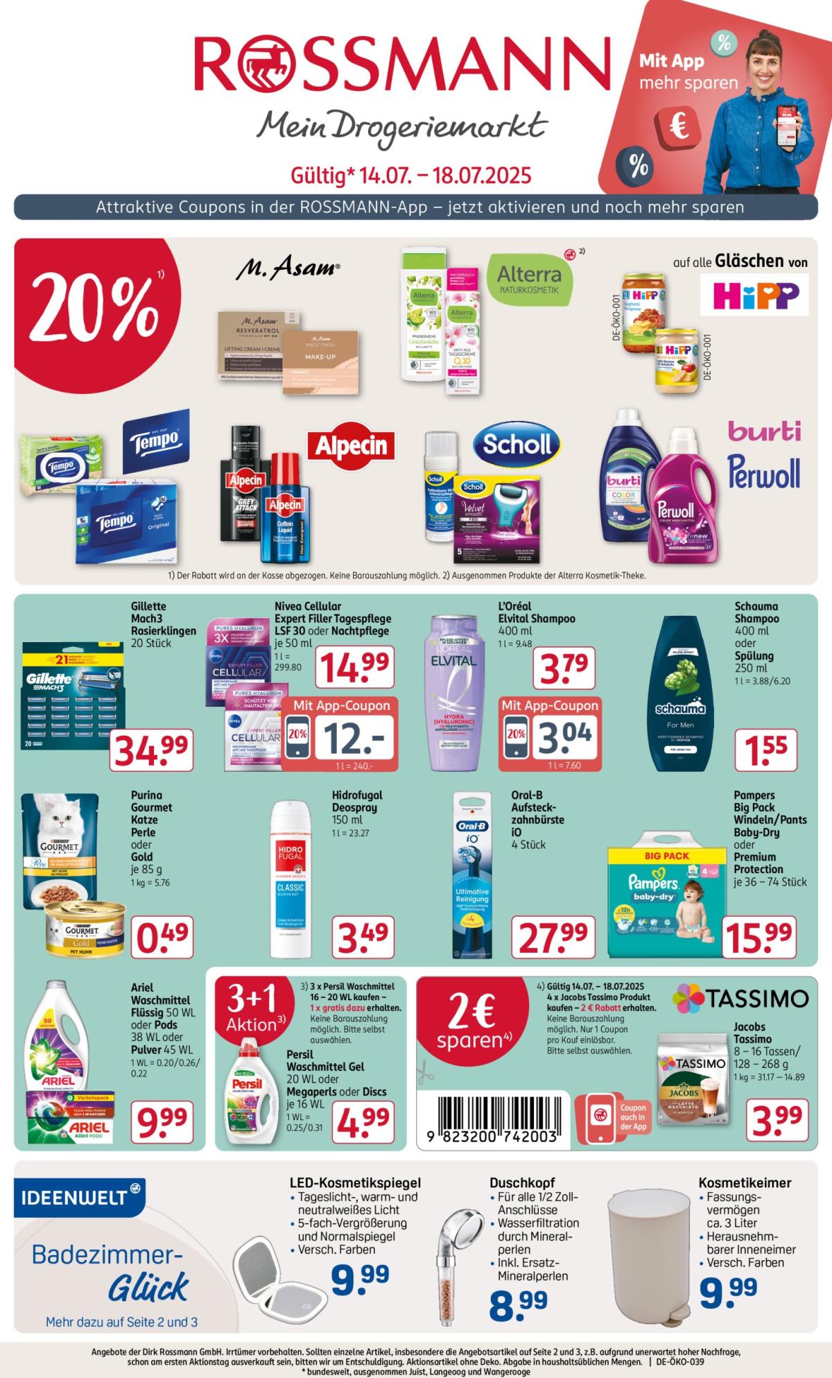 ROSSMANN-Prospekt gültig vom 14.07. bis 18.07.