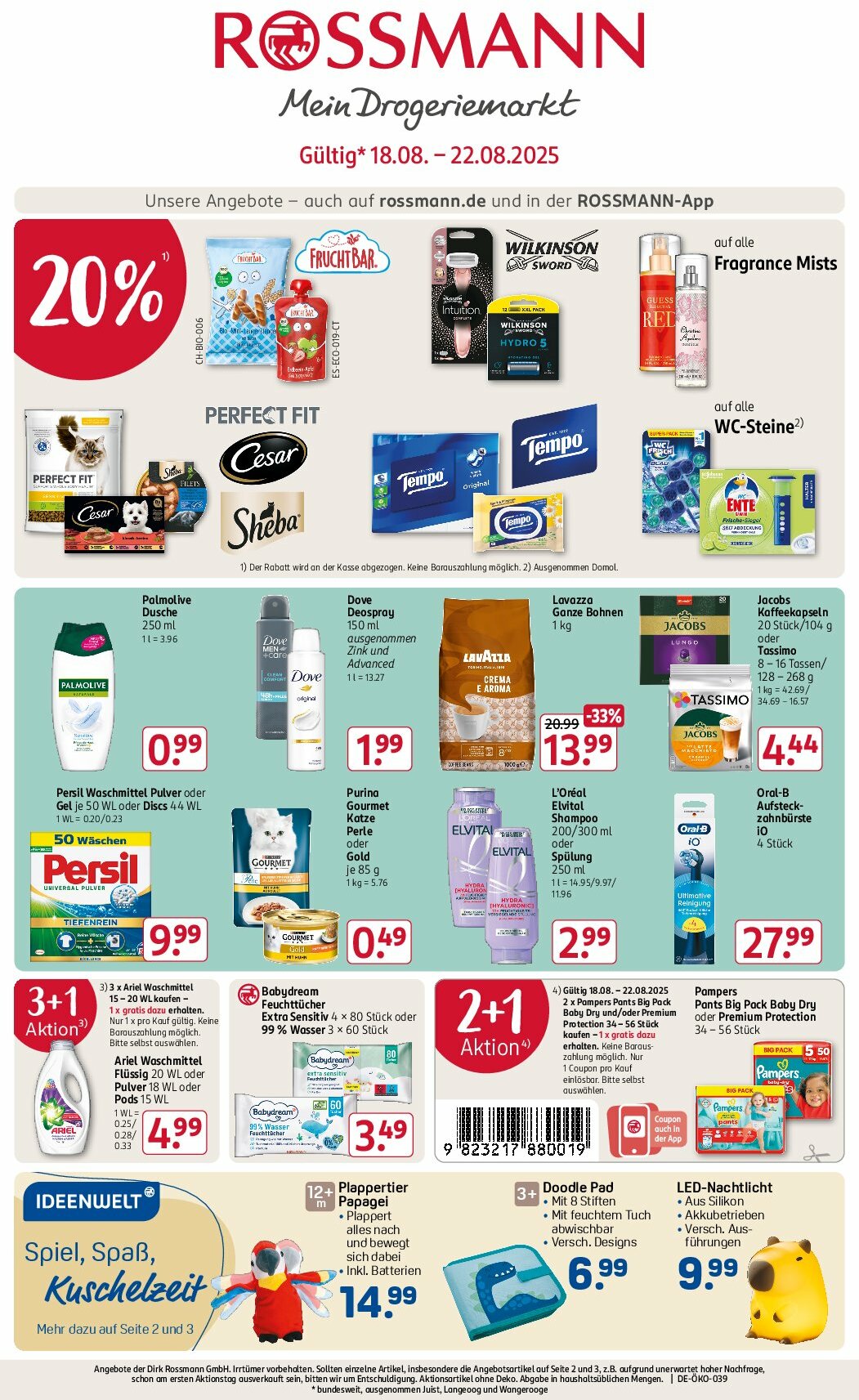 ROSSMANN-Prospekt gültig vom 18.08. bis 22.08.